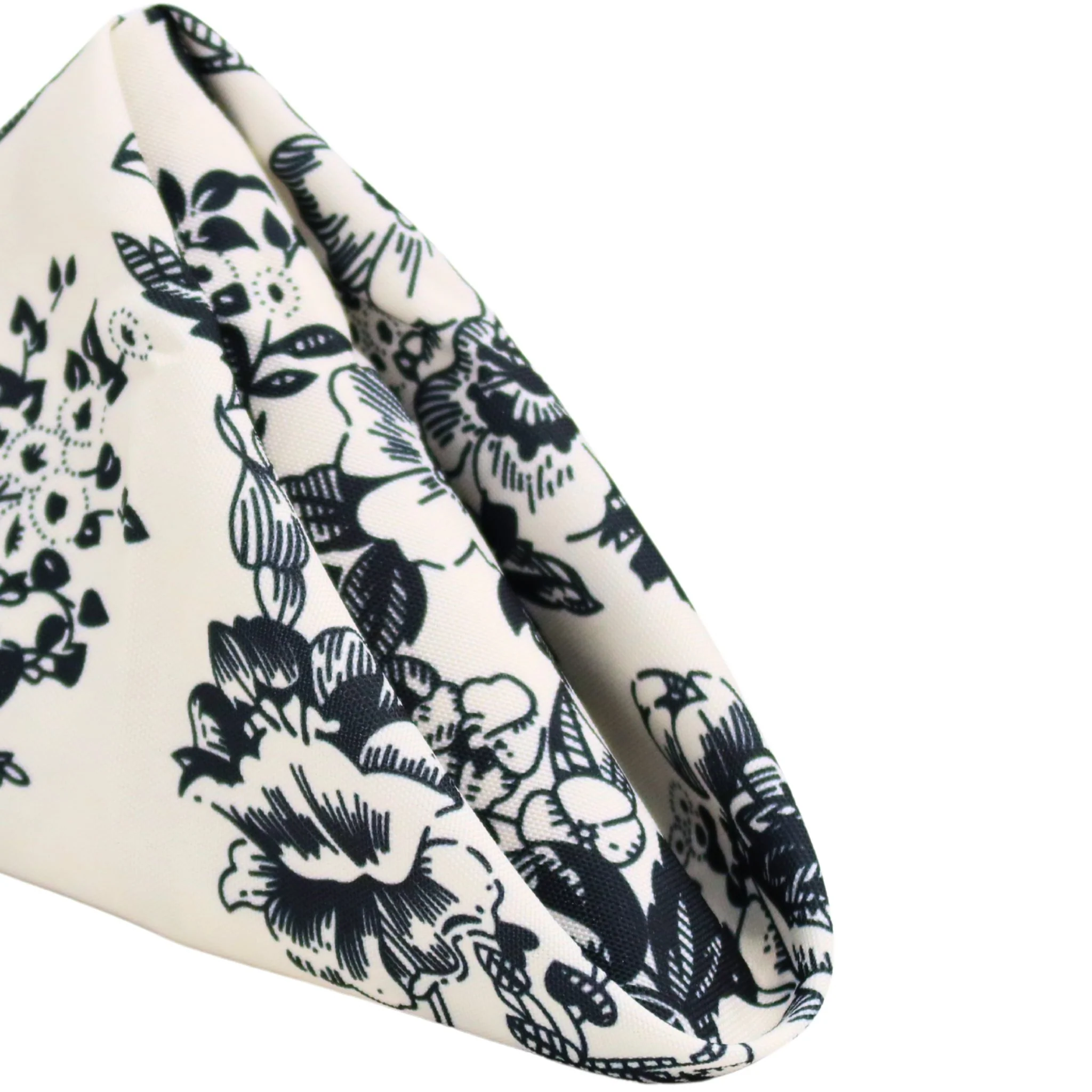 French Toile 20"x20" Linen Napkin (5pc/pk) - Black - Image 5