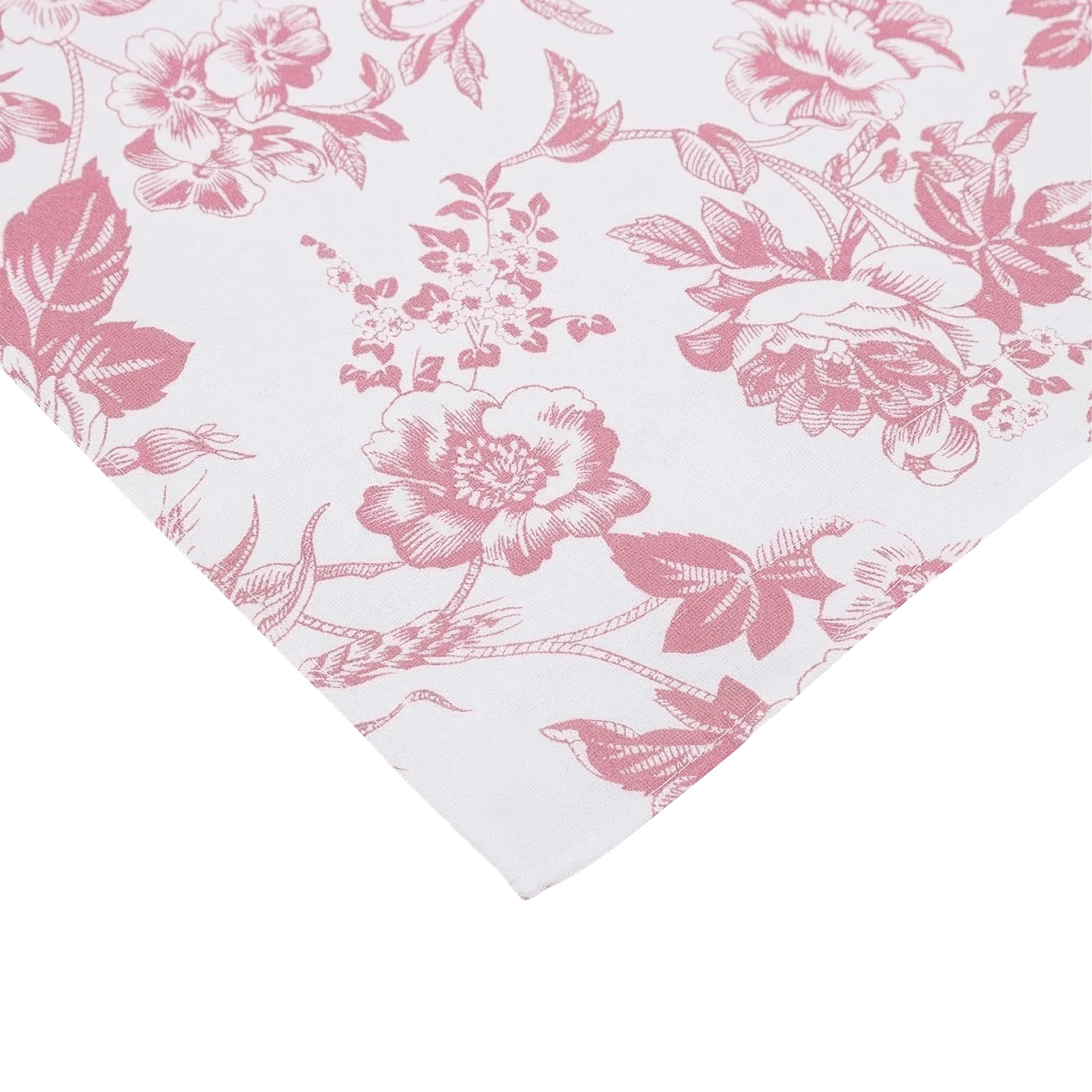 French Toile 20"x20" Linen Napkin (5pc/pk) - Dusty Rose/Mauve - Image 10