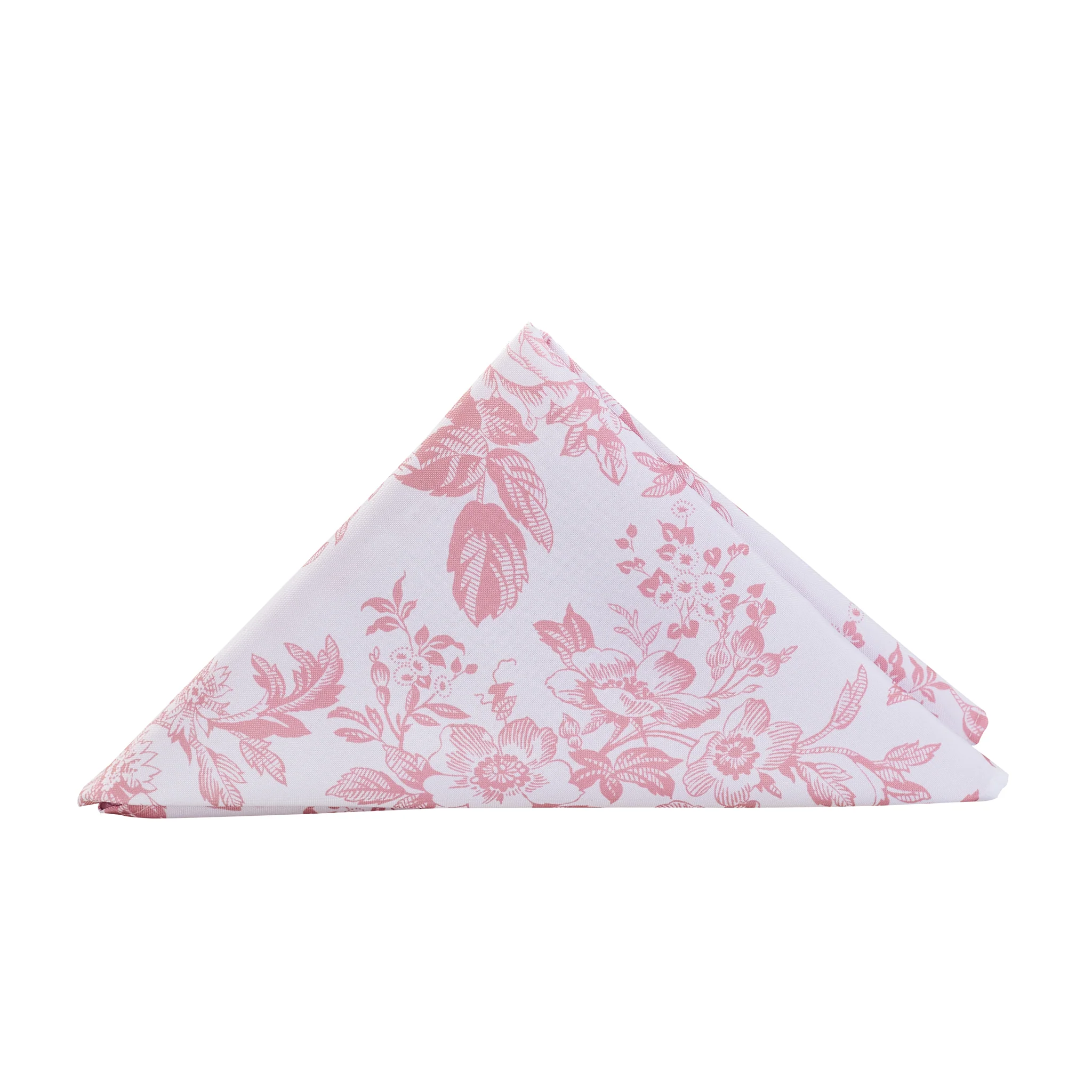 French Toile 20"x20" Linen Napkin (5pc/pk) - Dusty Rose/Mauve - Image 8