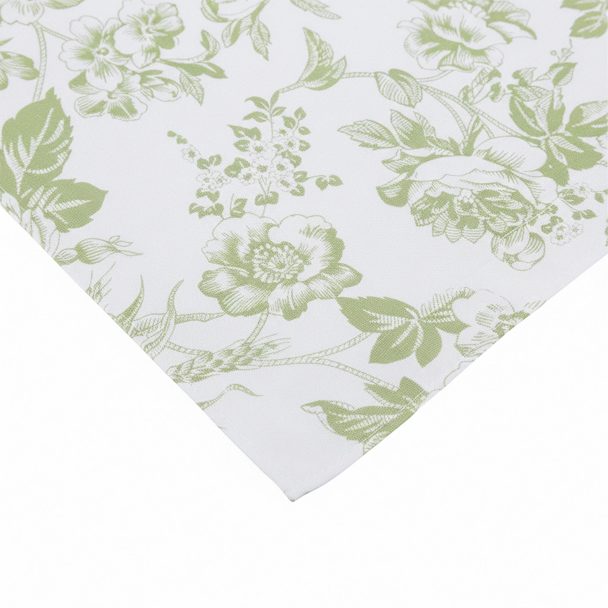 French Toile 20"x20" Linen Napkin (5pc/pk) - Sage Green - Image 5