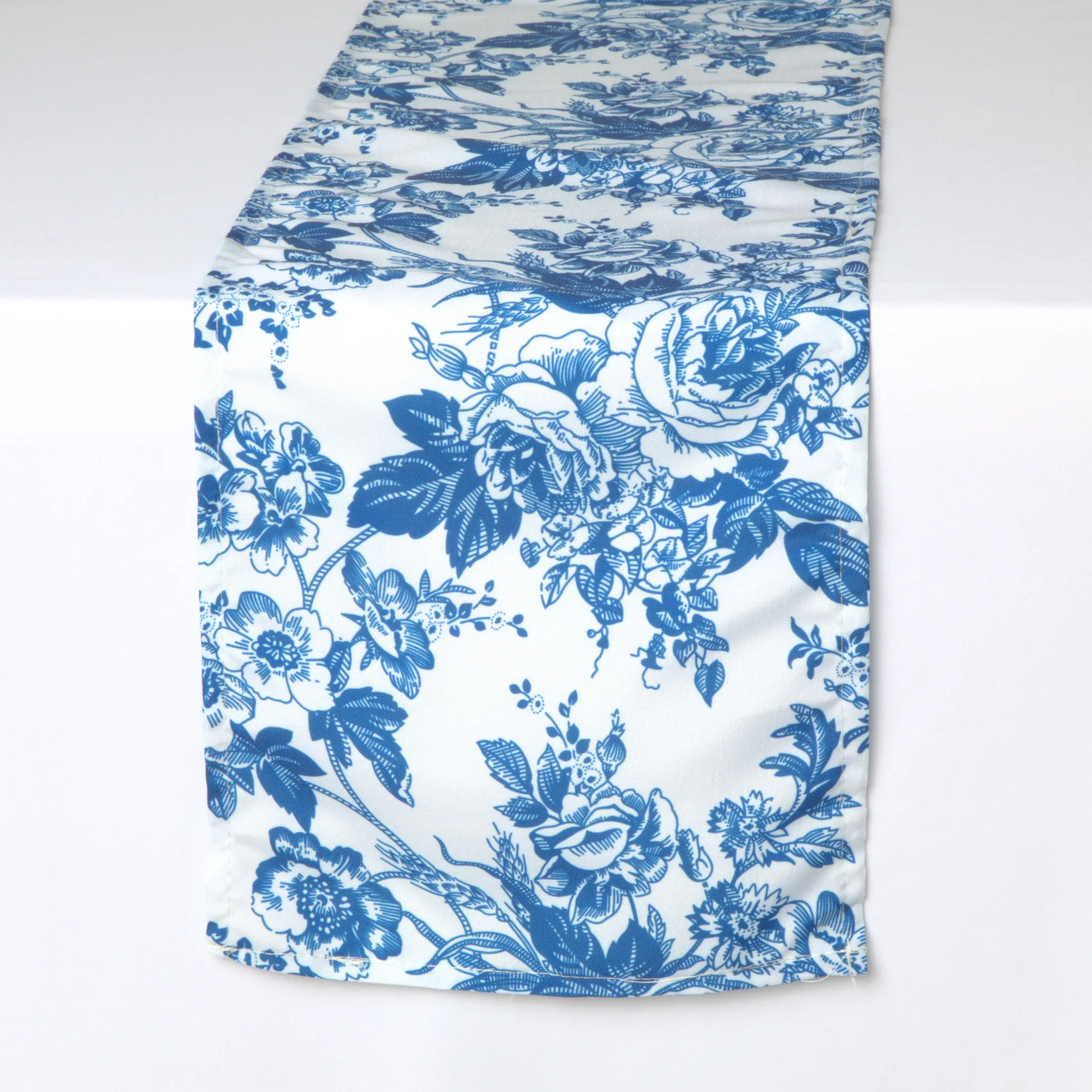 French Toile Table Runner - Blue - Image 5