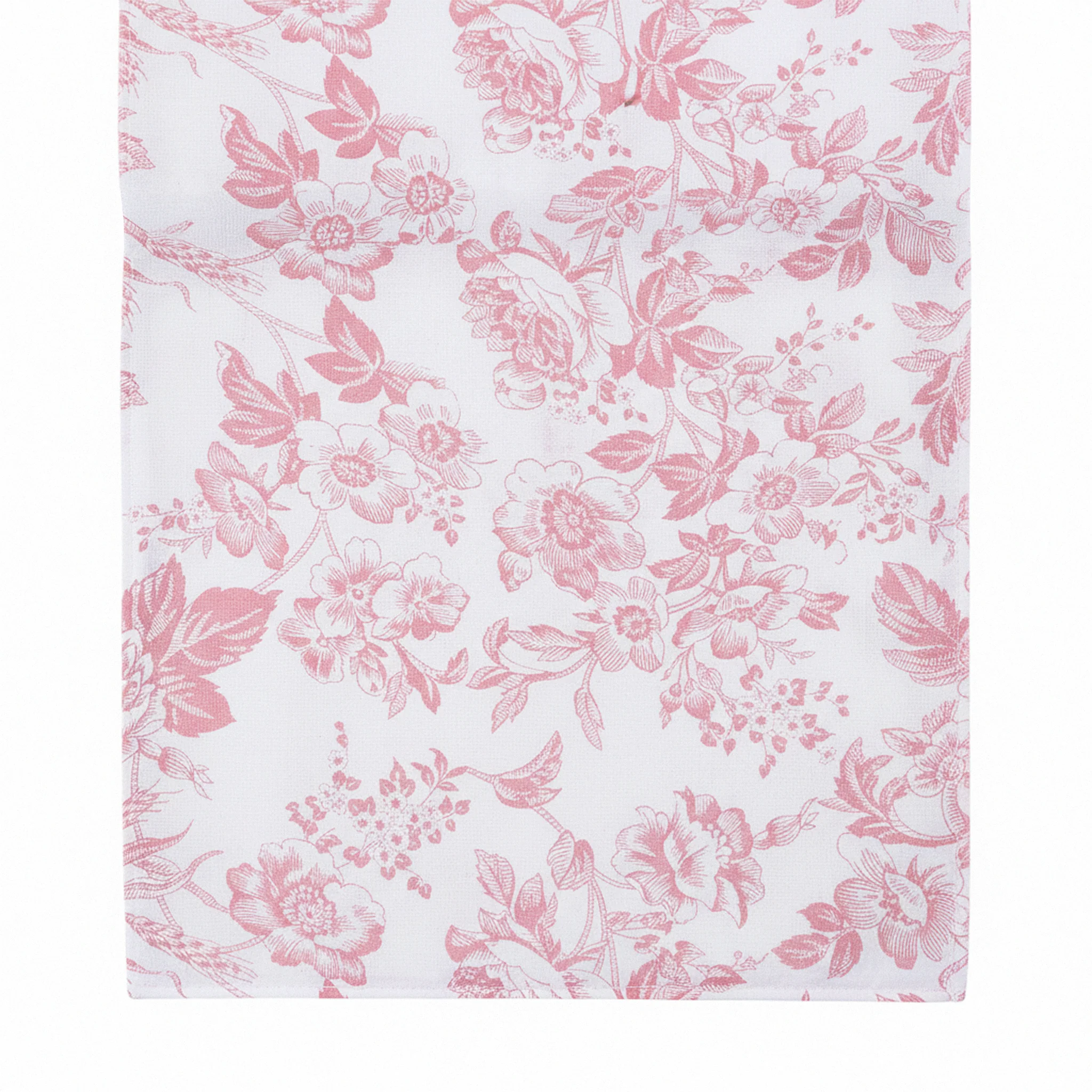 French Toile Table Runner - Dusty Rose/Mauve - Image 8