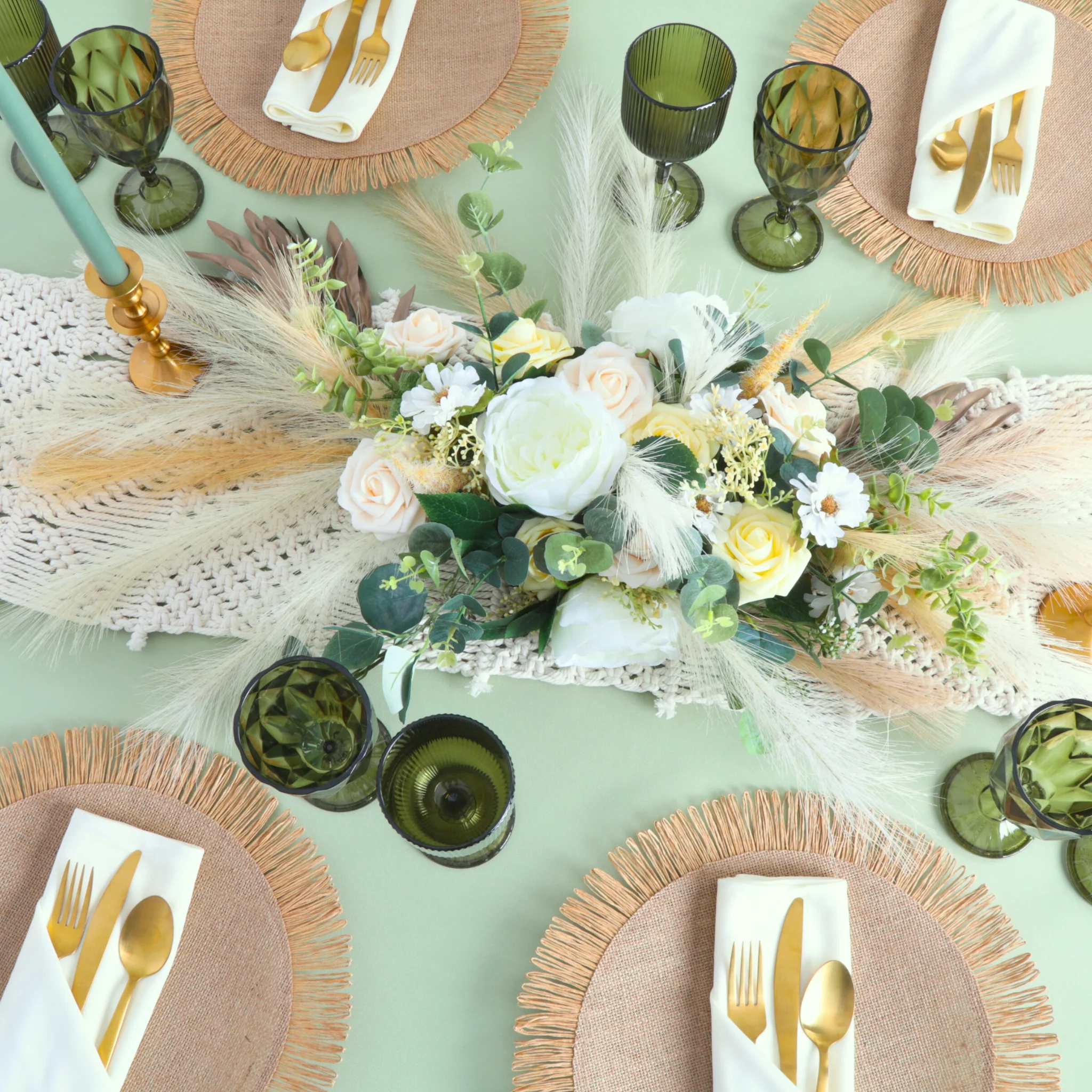 4 pc/set Fringed Edge Woven 15" Placemats - Image 3
