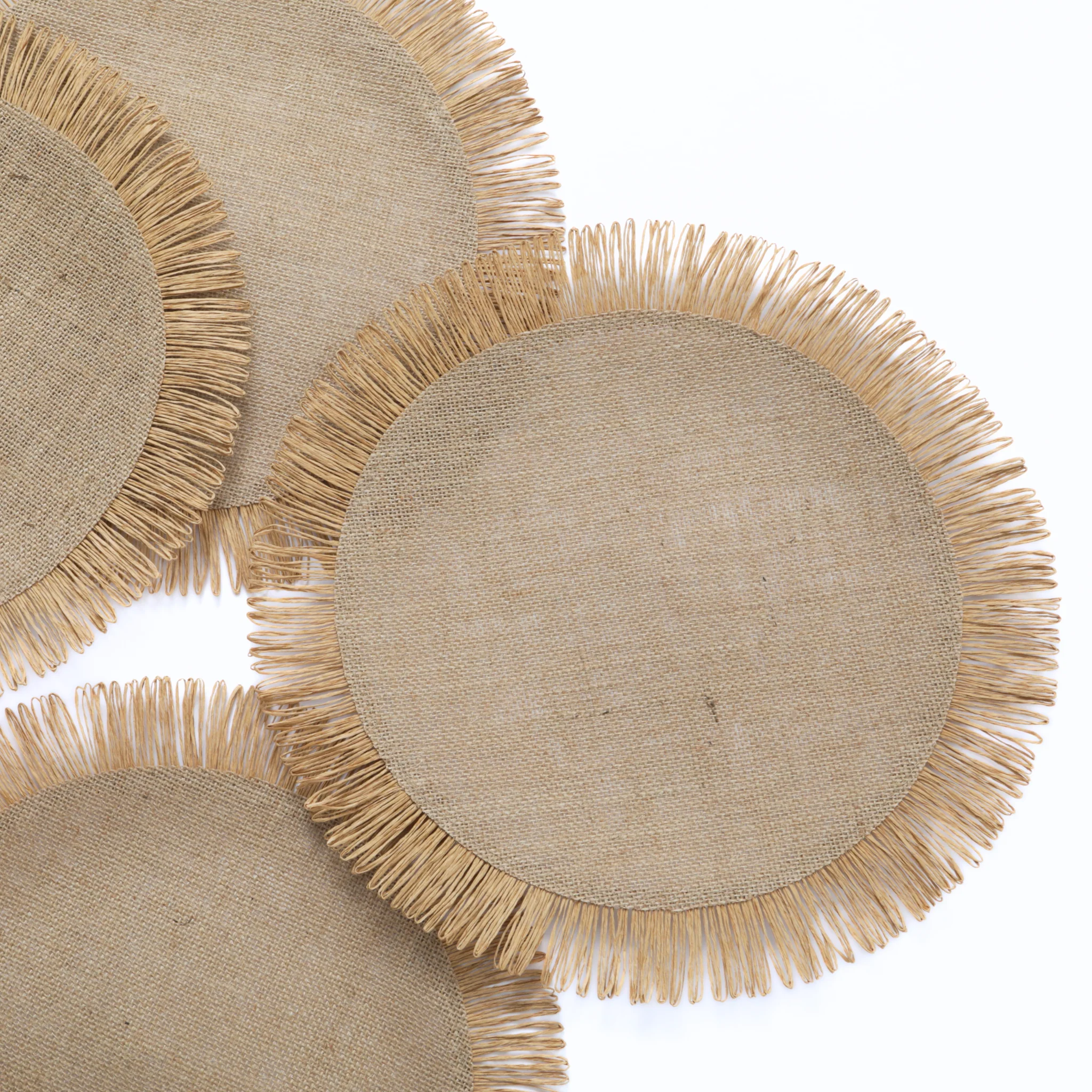 4 pc/set Fringed Edge Woven 15" Placemats - Image 8