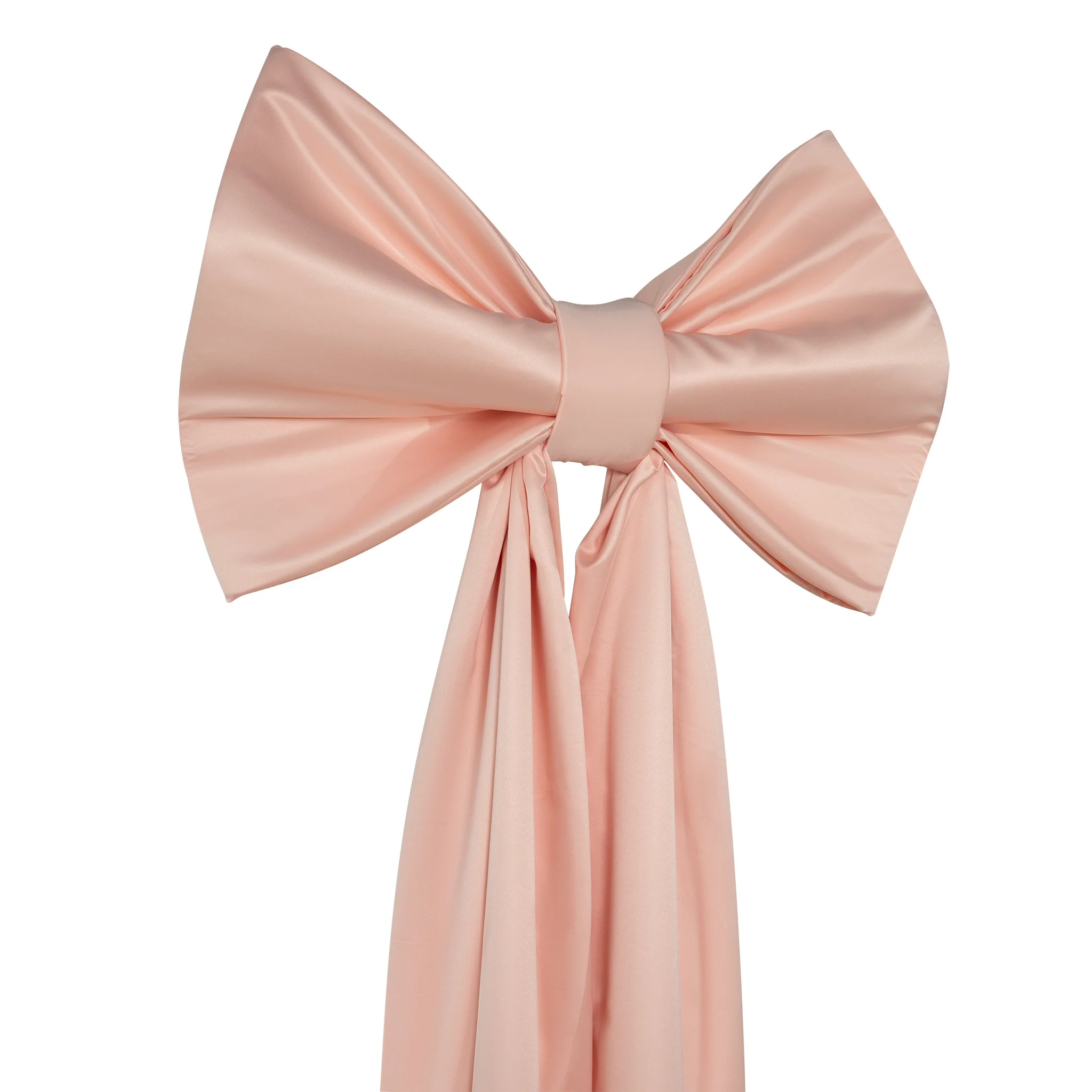Giant Fabric Bow for Backdrop - Blush/Rose Gold - Image 3