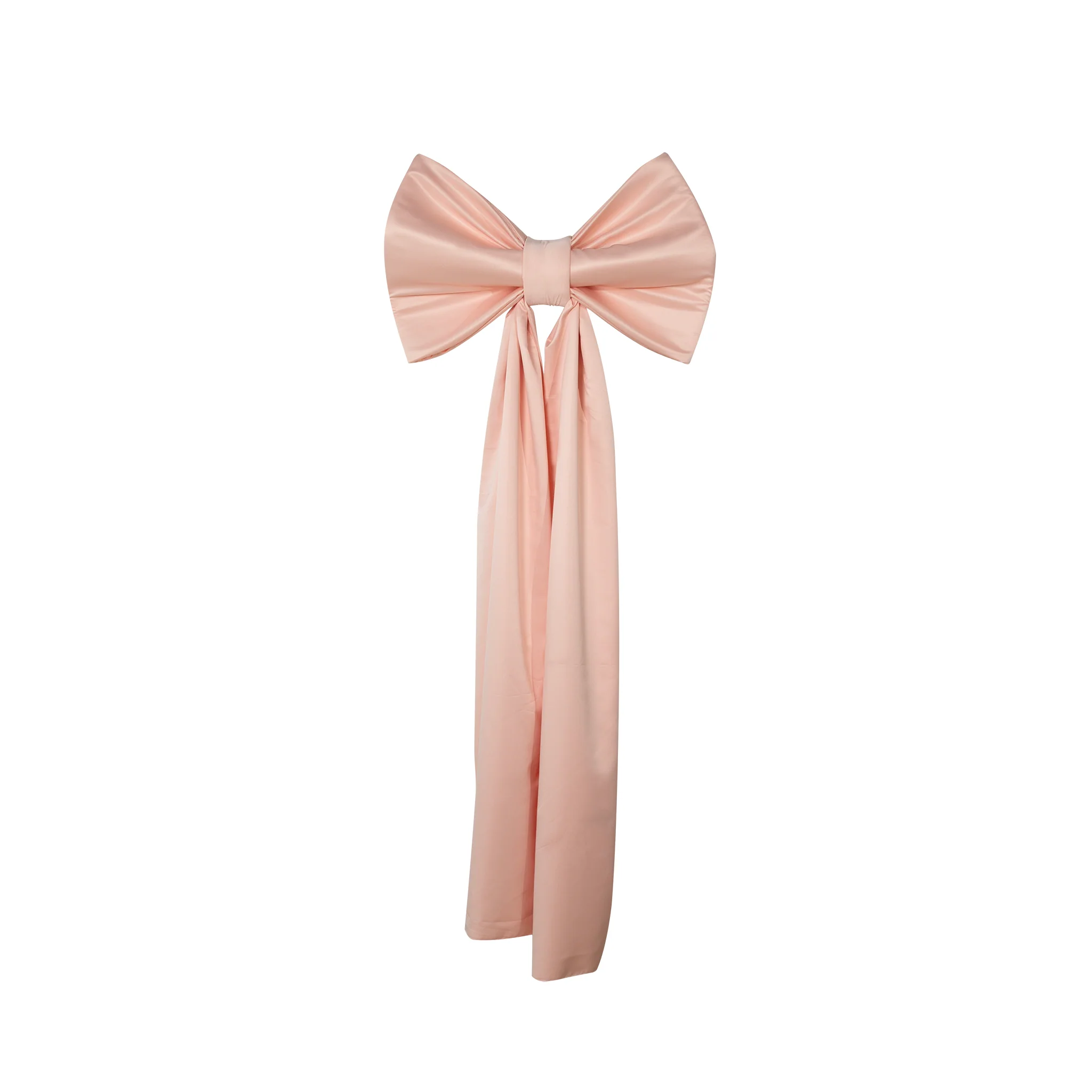 Giant Fabric Bow for Backdrop - Blush/Rose Gold - Image 5