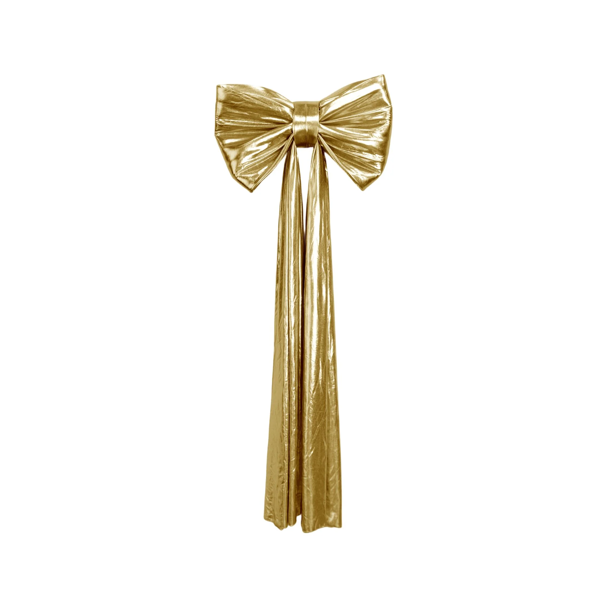 Giant Fabric Bow for Backdrop - Metallic Gold - Image 4