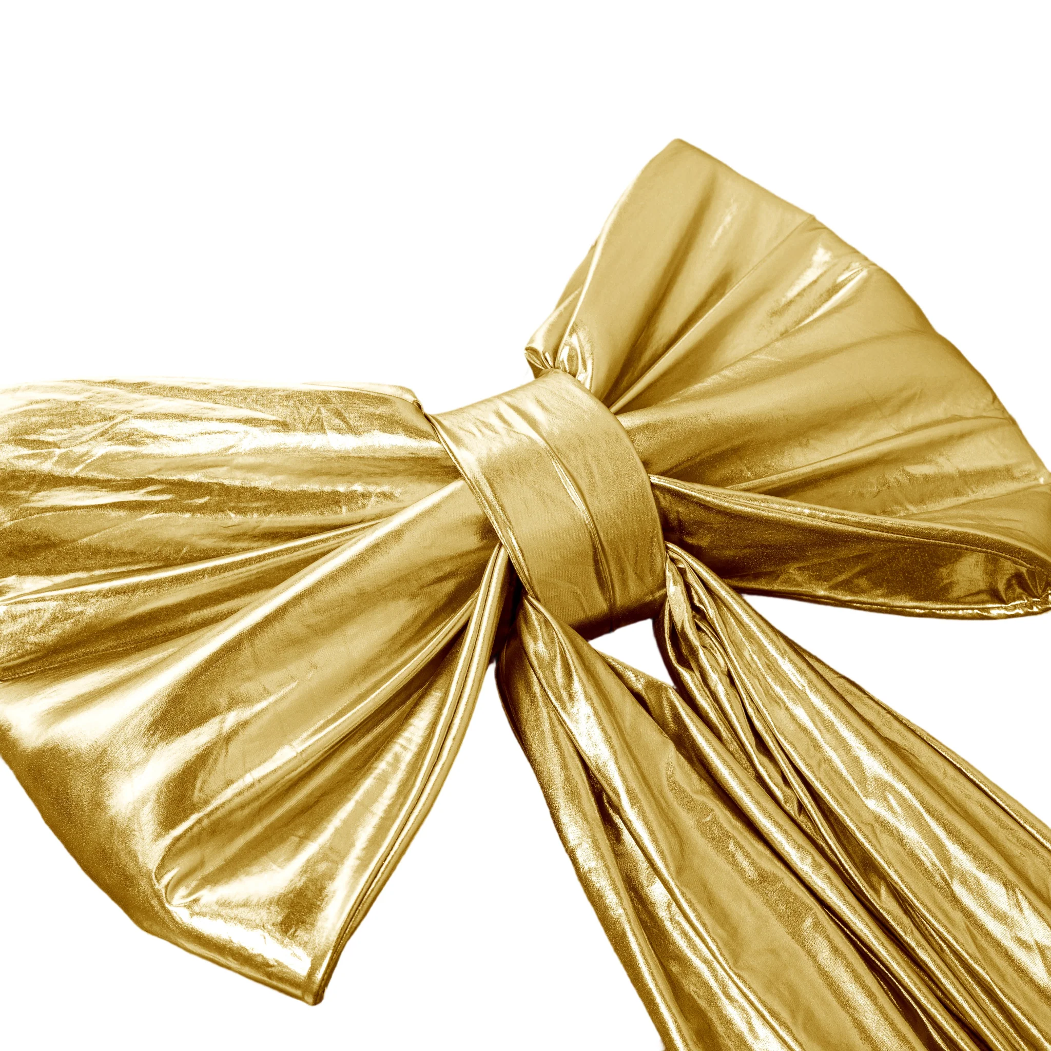 Giant Fabric Bow for Backdrop - Metallic Gold - Image 6