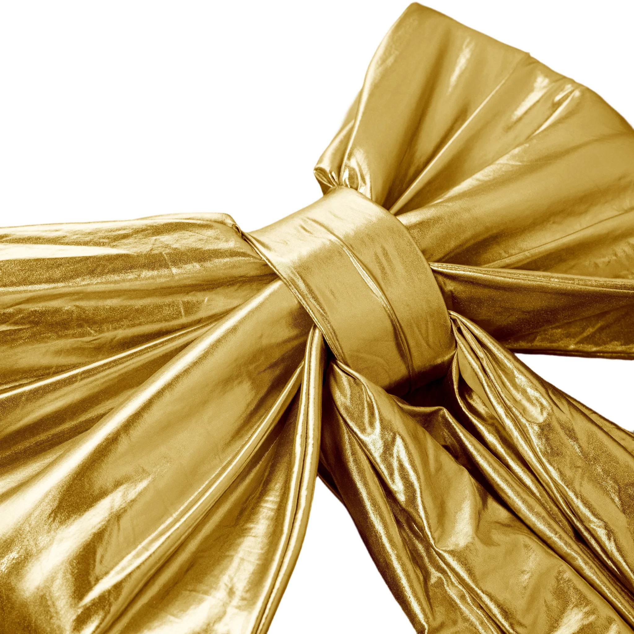 Giant Fabric Bow for Backdrop - Metallic Gold - Image 7