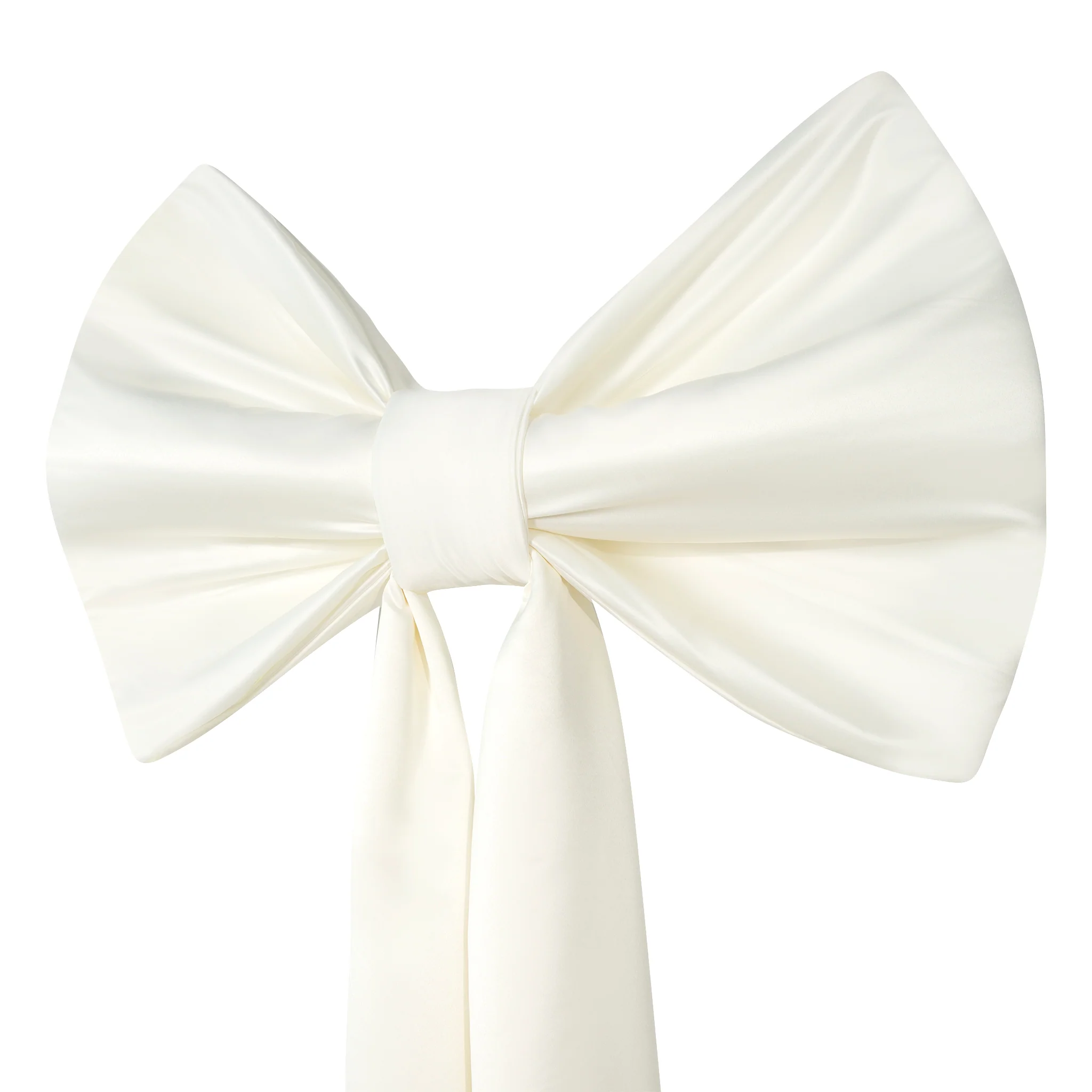 XL Giant Fabric Bow for Backdrop - Ivory - Image 5