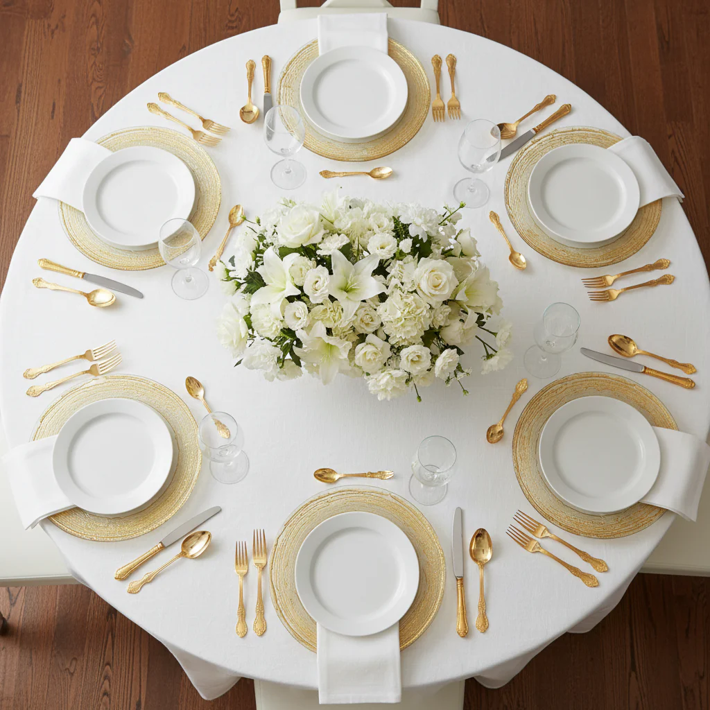 Glass Charger Plate with Twigs Trim - Gold - Image 4