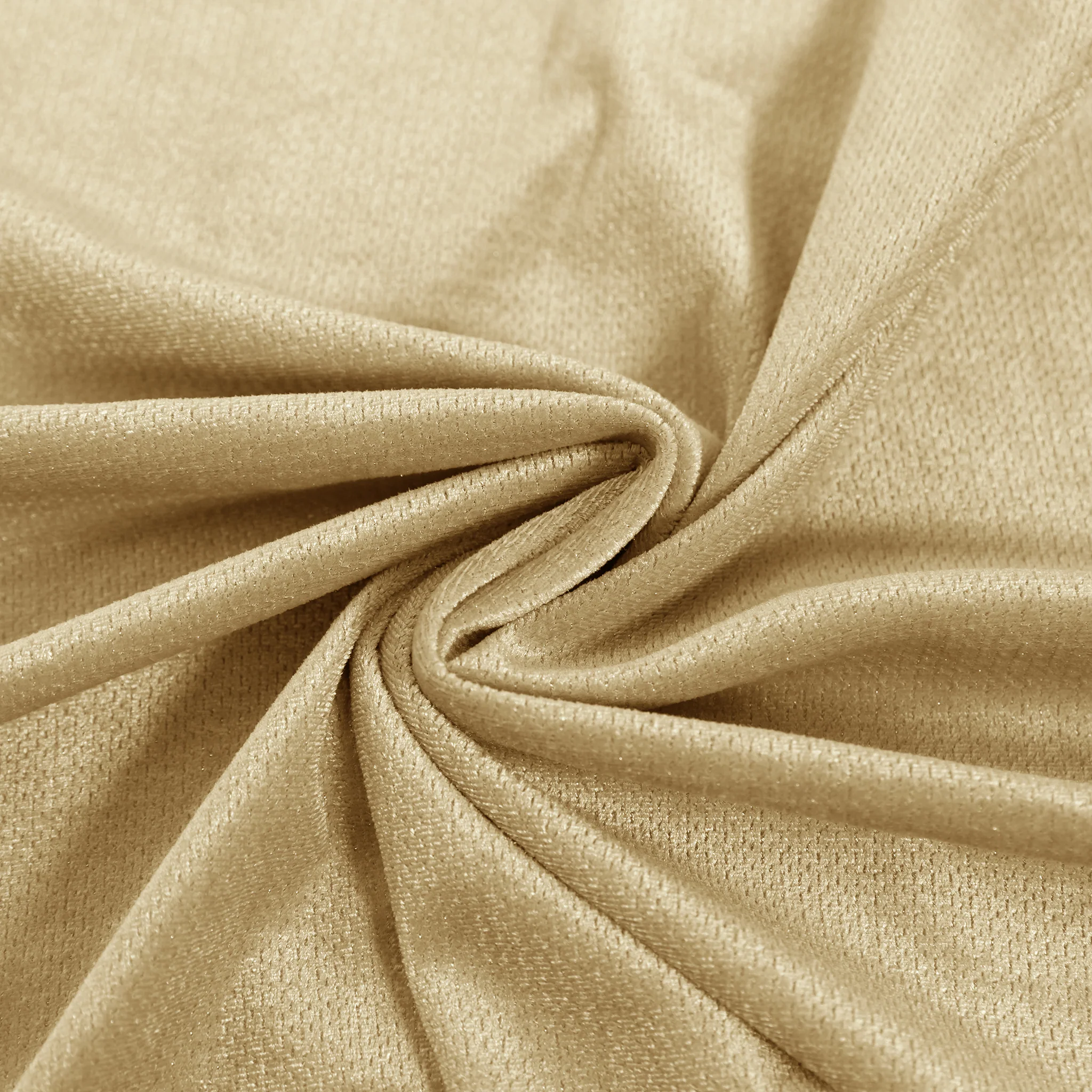 Glitter Velvet 120" Round Tablecloth - Champagne - Image 4