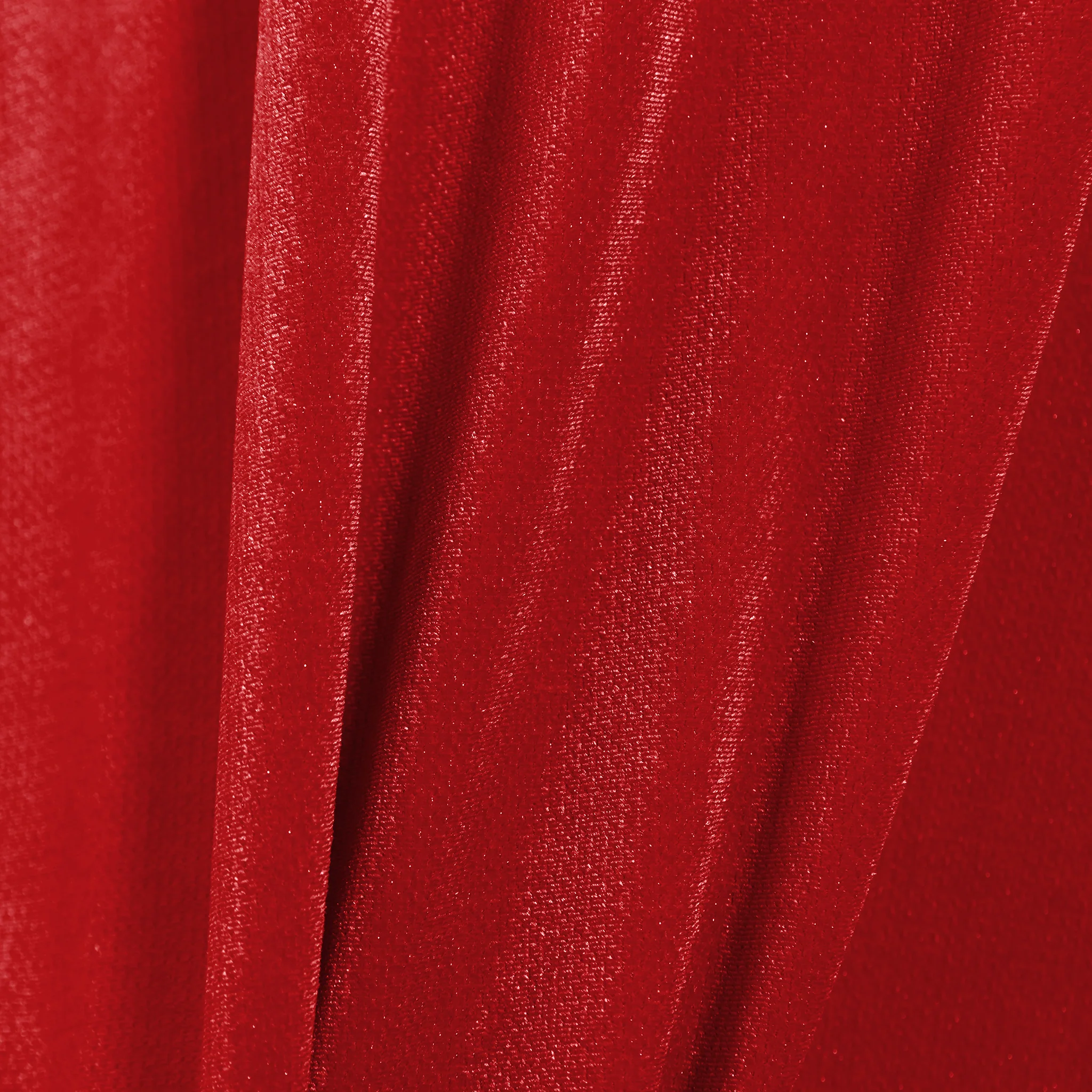 Glitter Velvet 120" Round Tablecloth - Red - Image 6