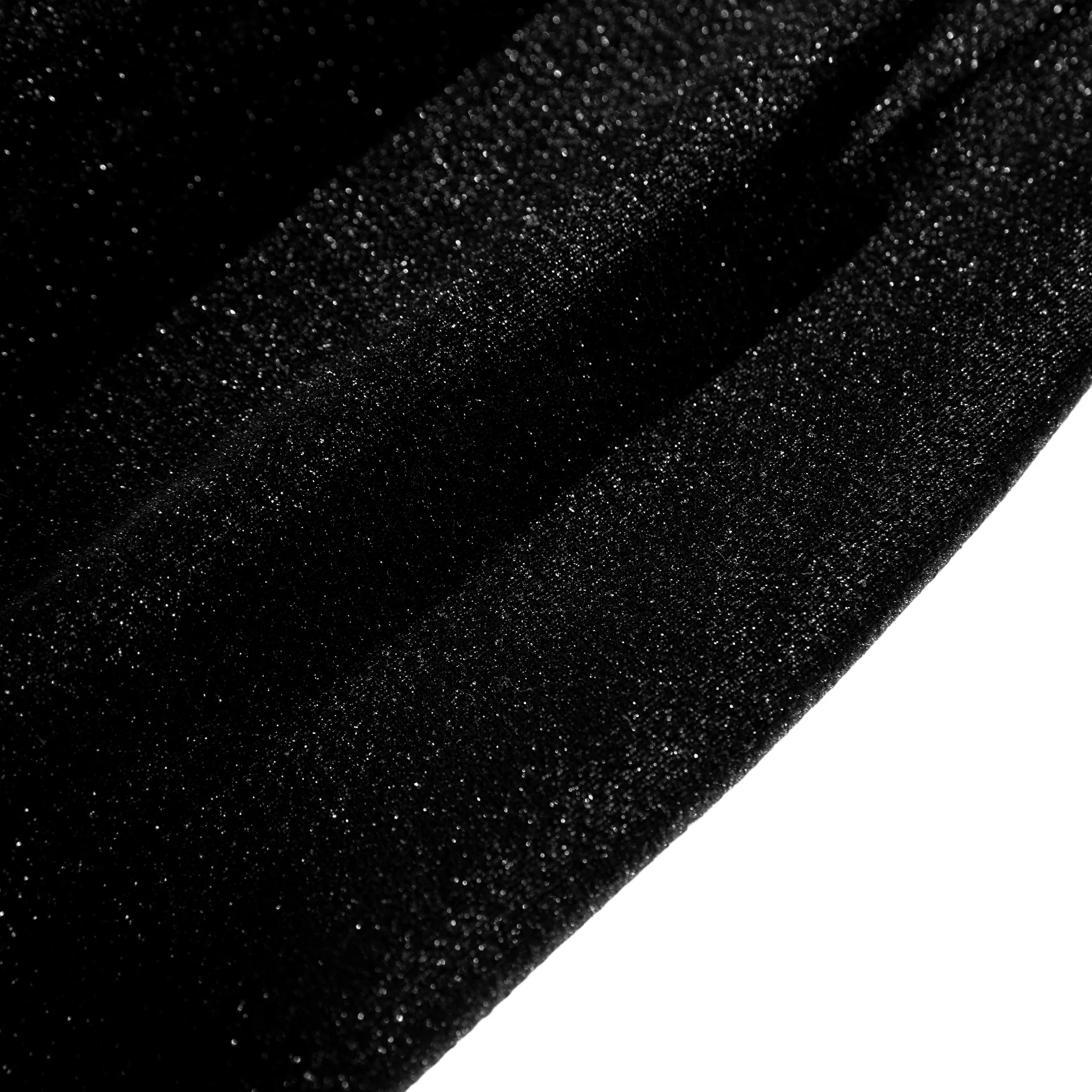 Glitter Velvet 132" Round Tablecloth - Black - Image 6