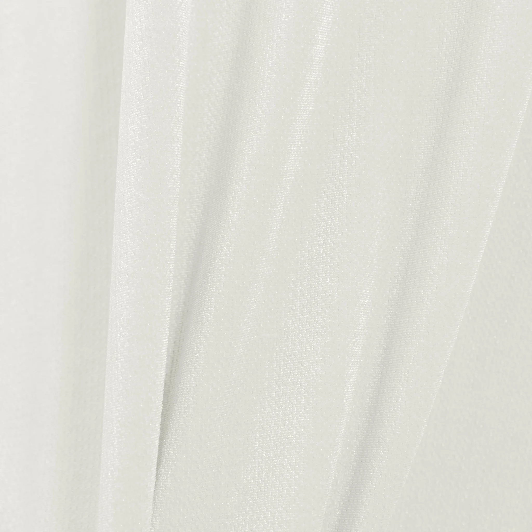 Glitter Velvet 132" Round Tablecloth - Ivory - Image 4