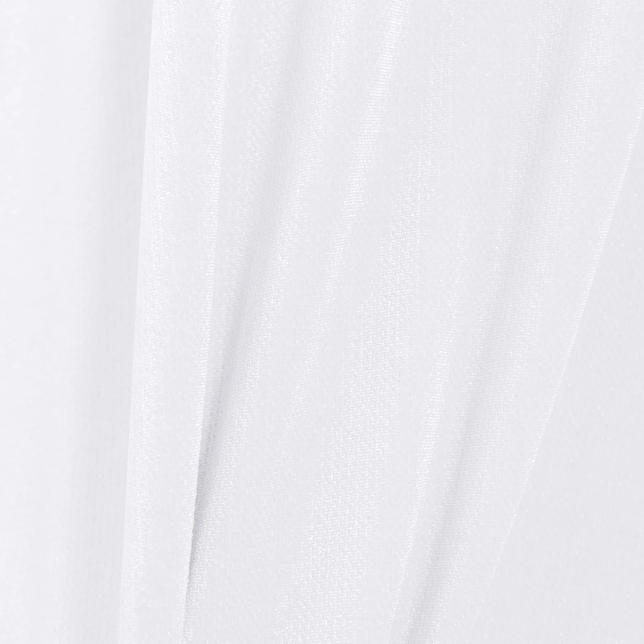 Glitter Velvet 132" Round Tablecloth - White - Image 5