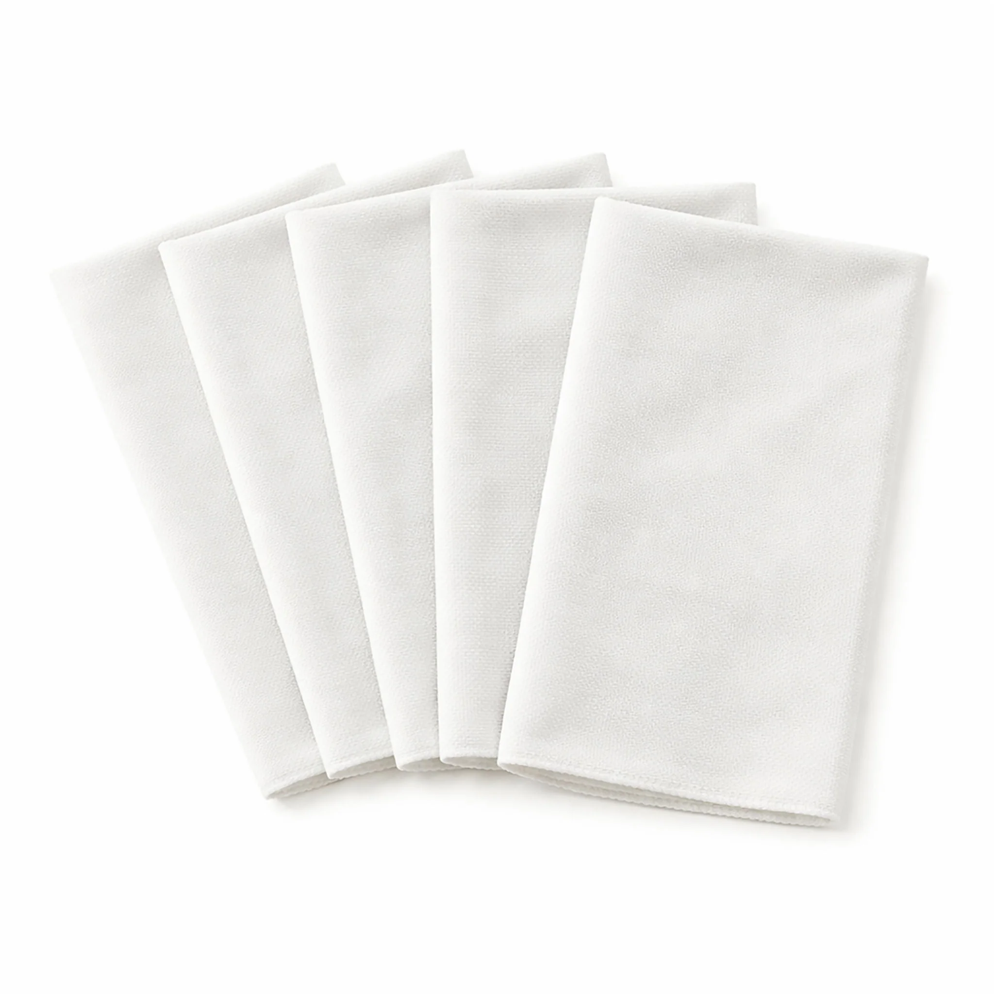 5 pcs/pk Glitter Velvet 20"x20" Linen Napkin - Ivory
