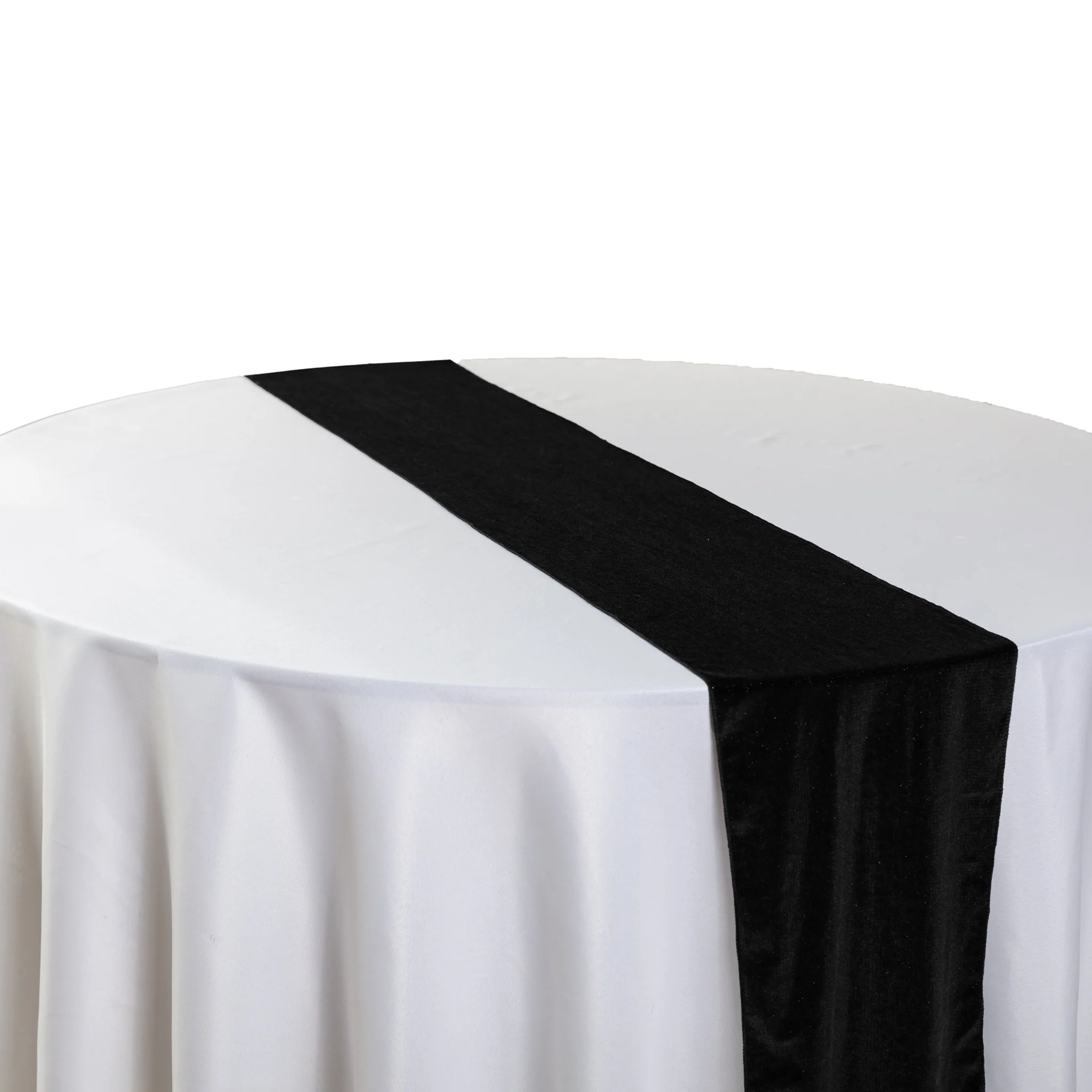 Glitter Velvet Table Runner - Black - Image 10