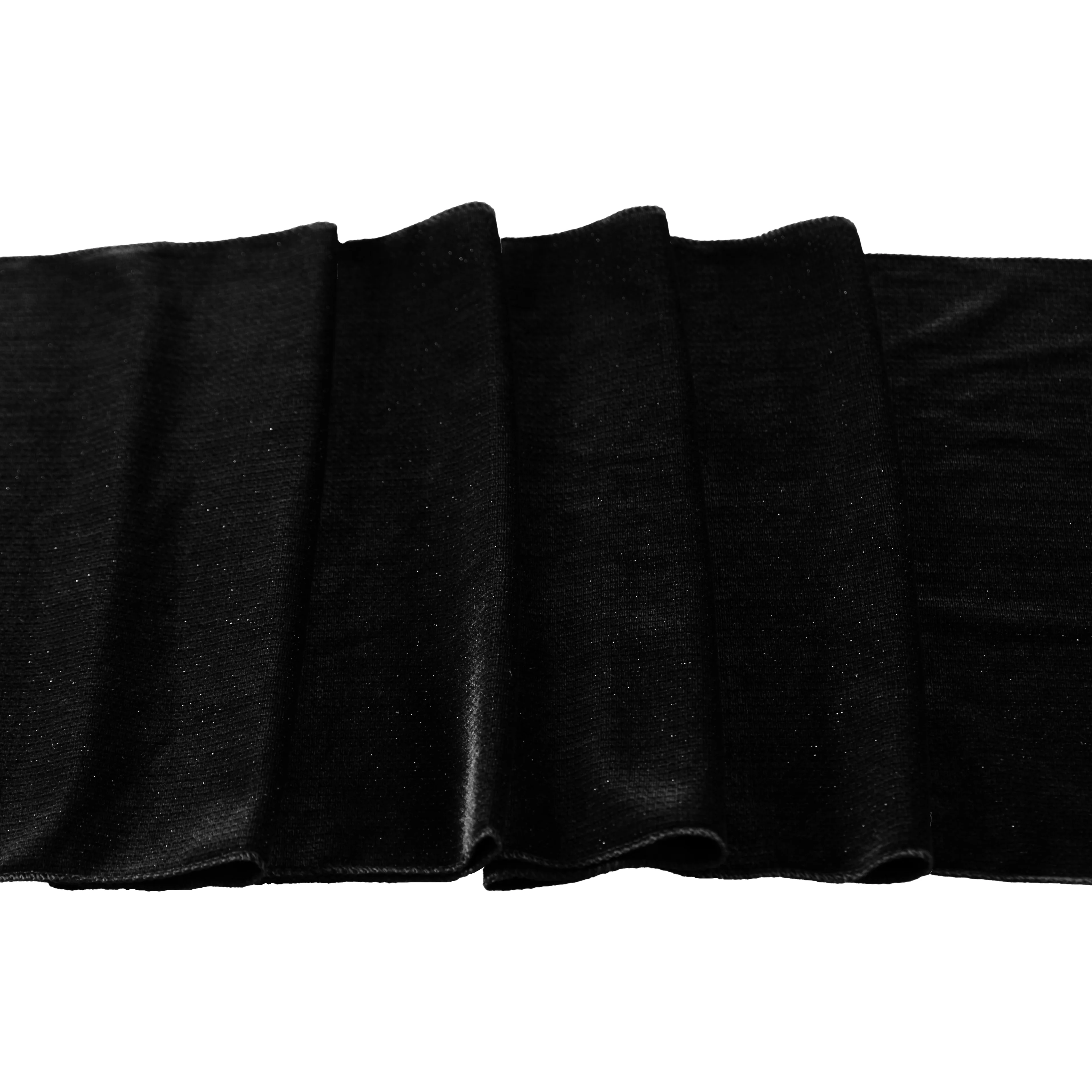 Glitter Velvet Table Runner - Black - Image 3