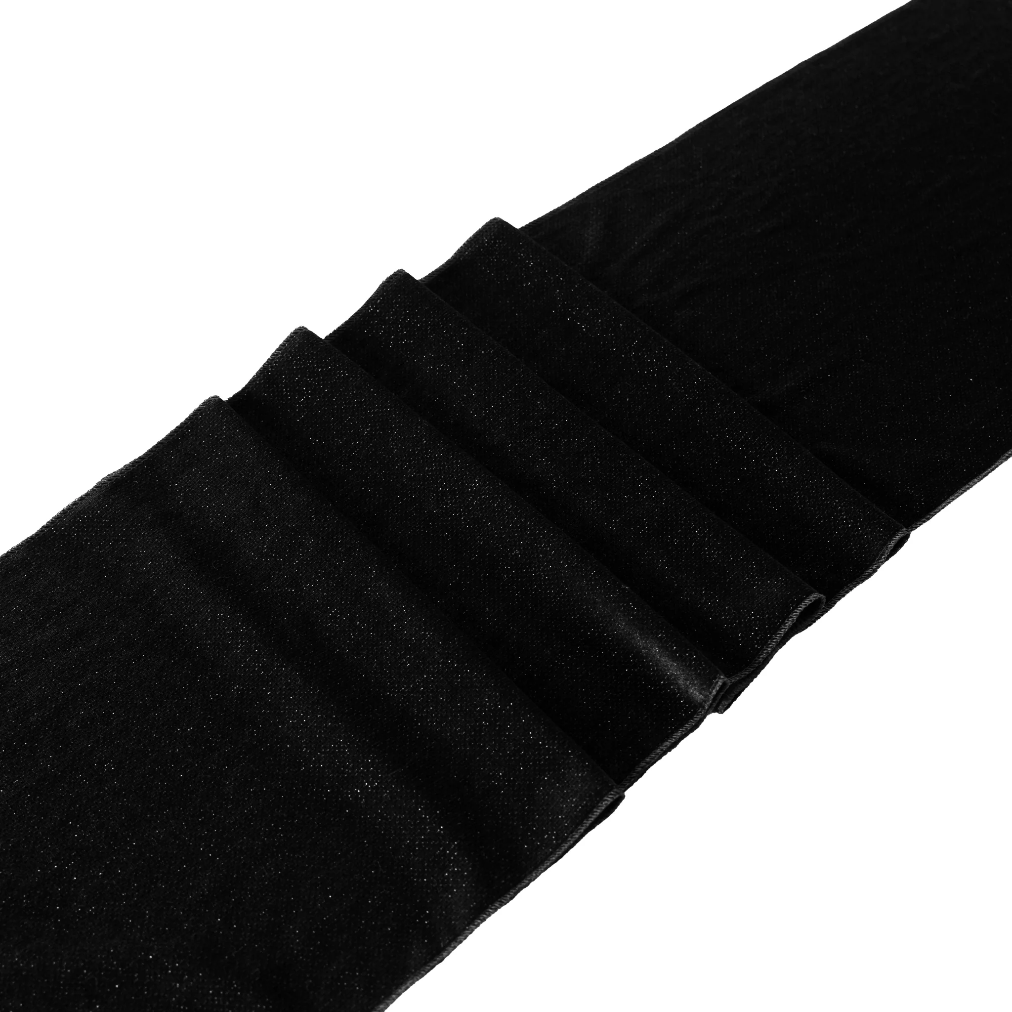 Glitter Velvet Table Runner - Black - Image 8