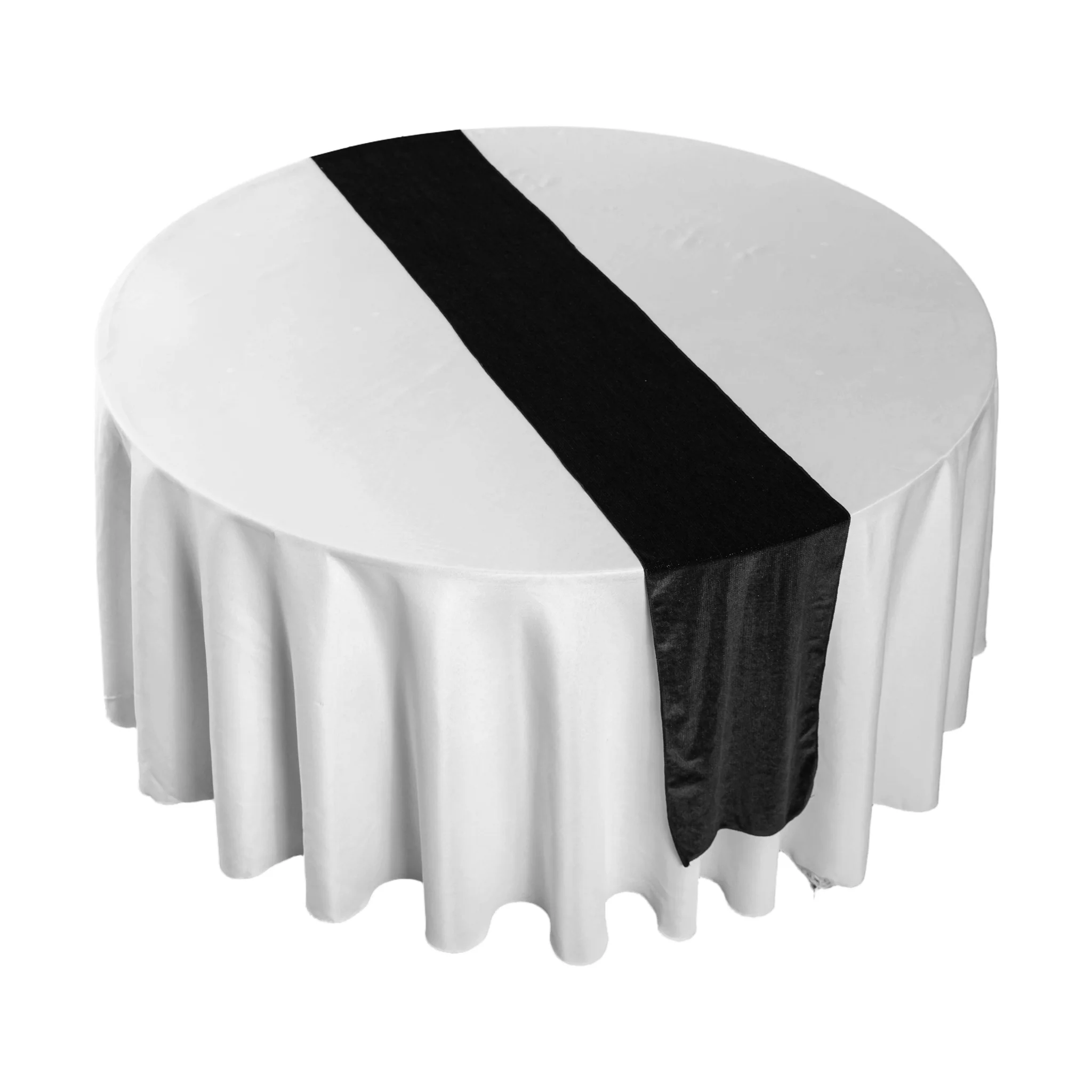Glitter Velvet Table Runner - Black - Image 9