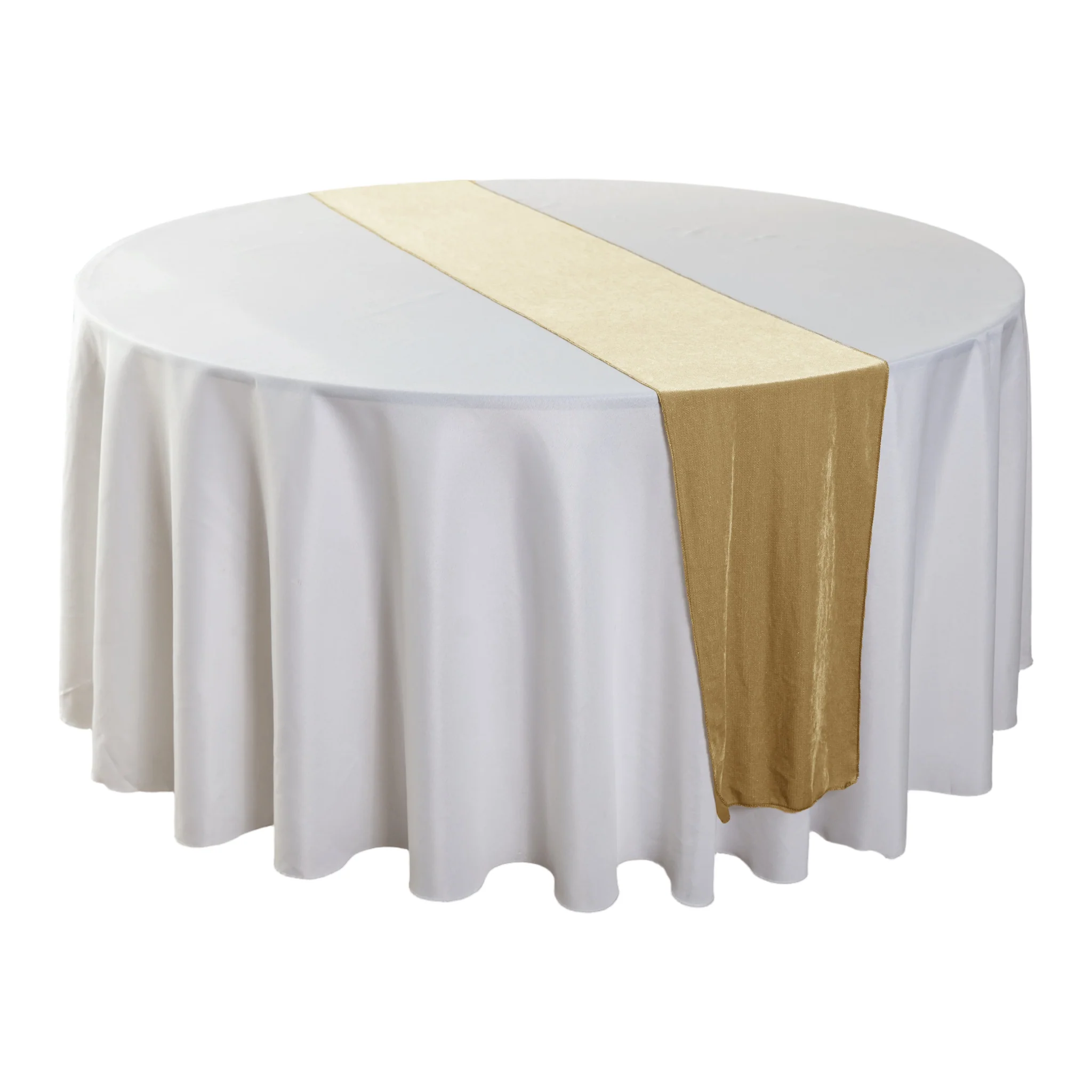 Glitter Velvet Table Runner - Champagne
