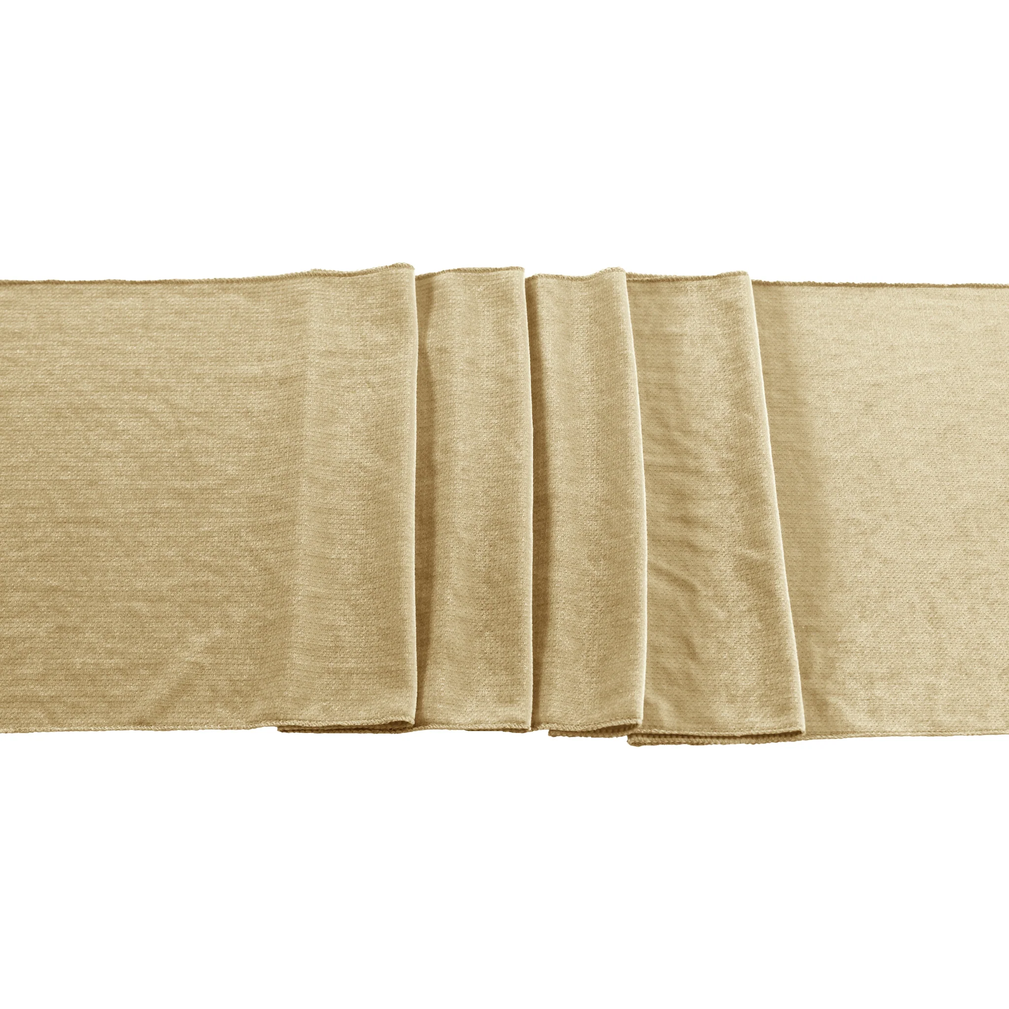 Glitter Velvet Table Runner - Champagne - Image 3