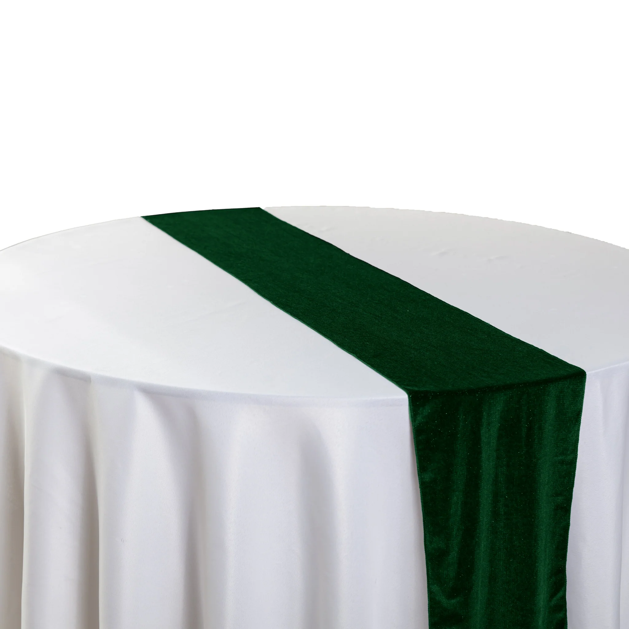 Glitter Velvet Table Runner - Emerald Green - Image 8