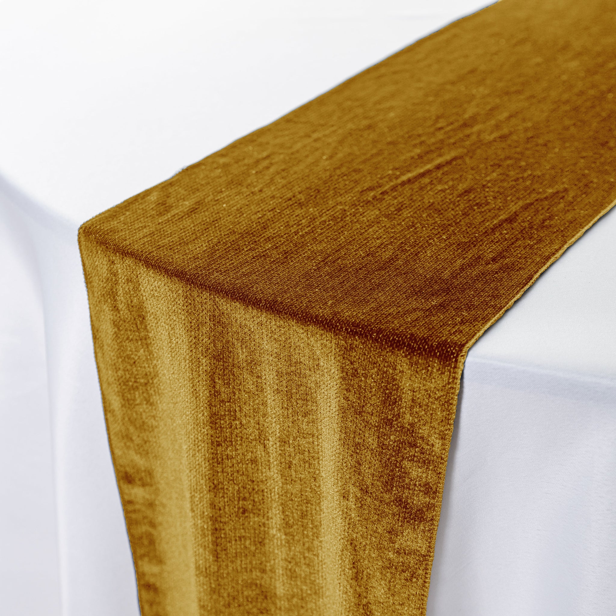 Glitter Velvet Table Runner - Gold - Image 5