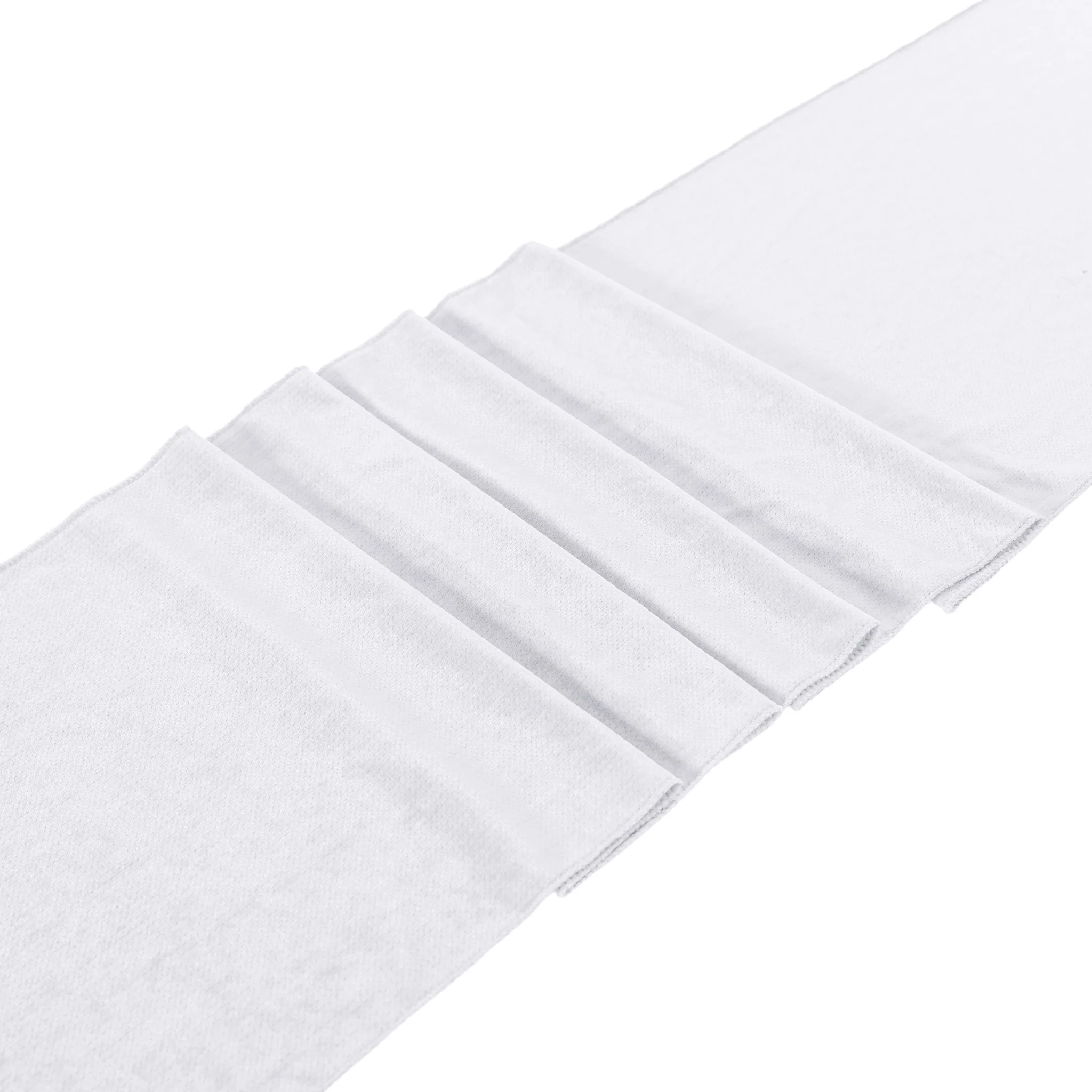 Glitter Velvet Table Runner - White - Image 8
