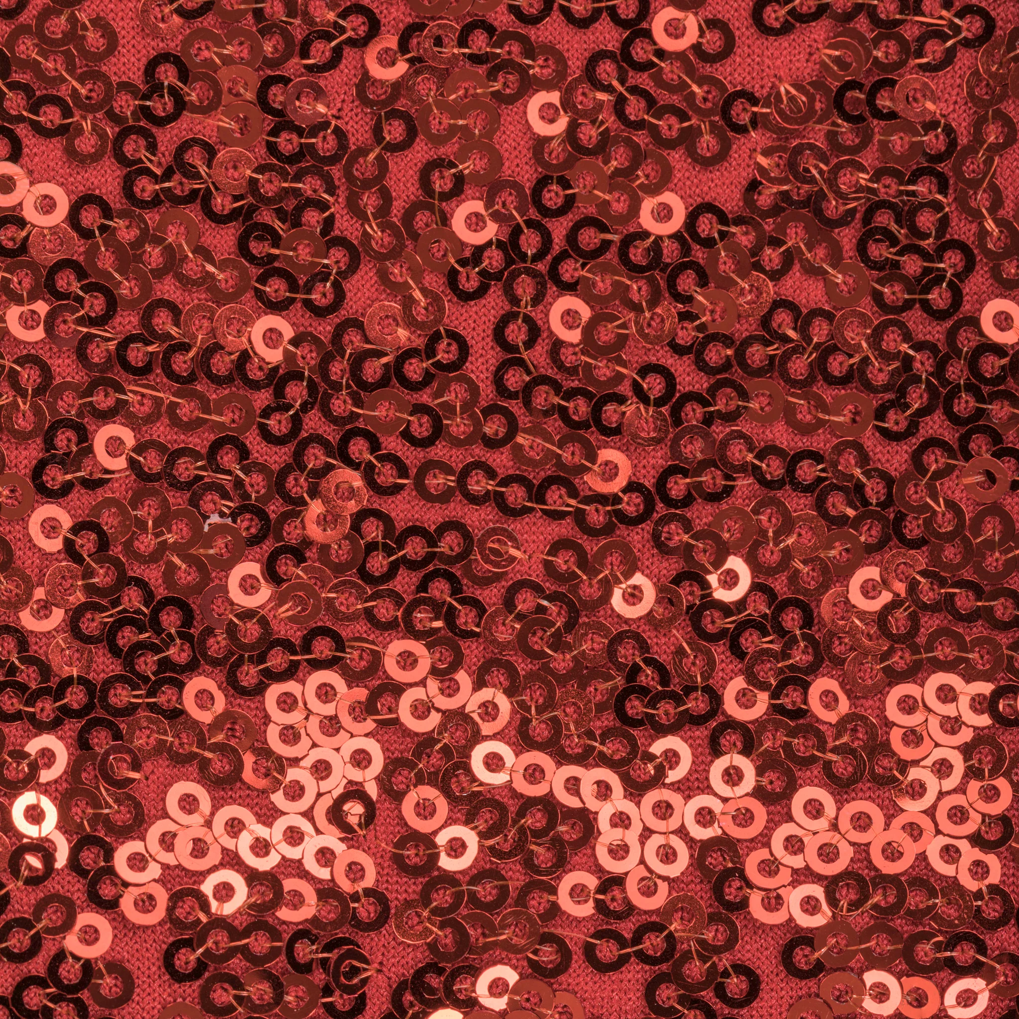 Glitz Ruffle Sequin Spandex Chair Band Sash - Apple Red - Image 2
