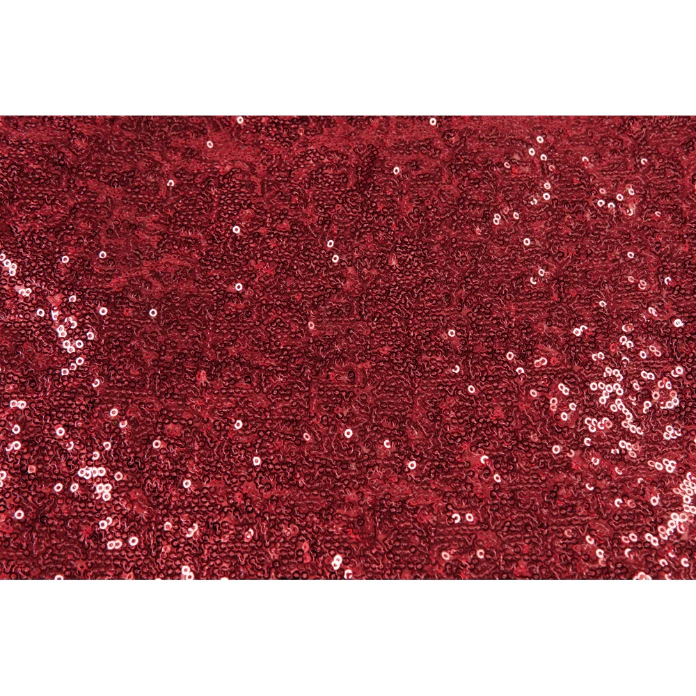 Glitz Sequin 10ft H x 52" W Drape/Backdrop panel - Apple Red - Image 3