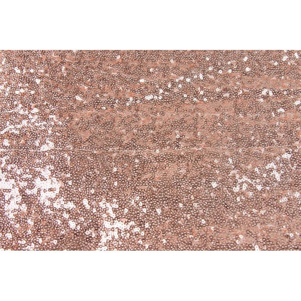 Glitz Sequin 10ft H x 52" W Drape/Backdrop panel - Blush/Rose Gold - Image 4