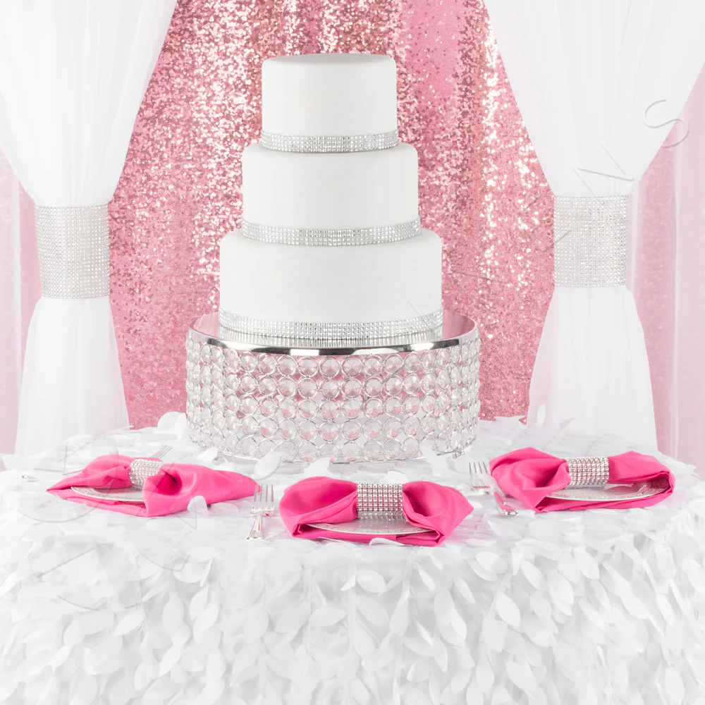 Glitz Sequin 10ft H x 52" W Drape/Backdrop panel - Pink - Image 6
