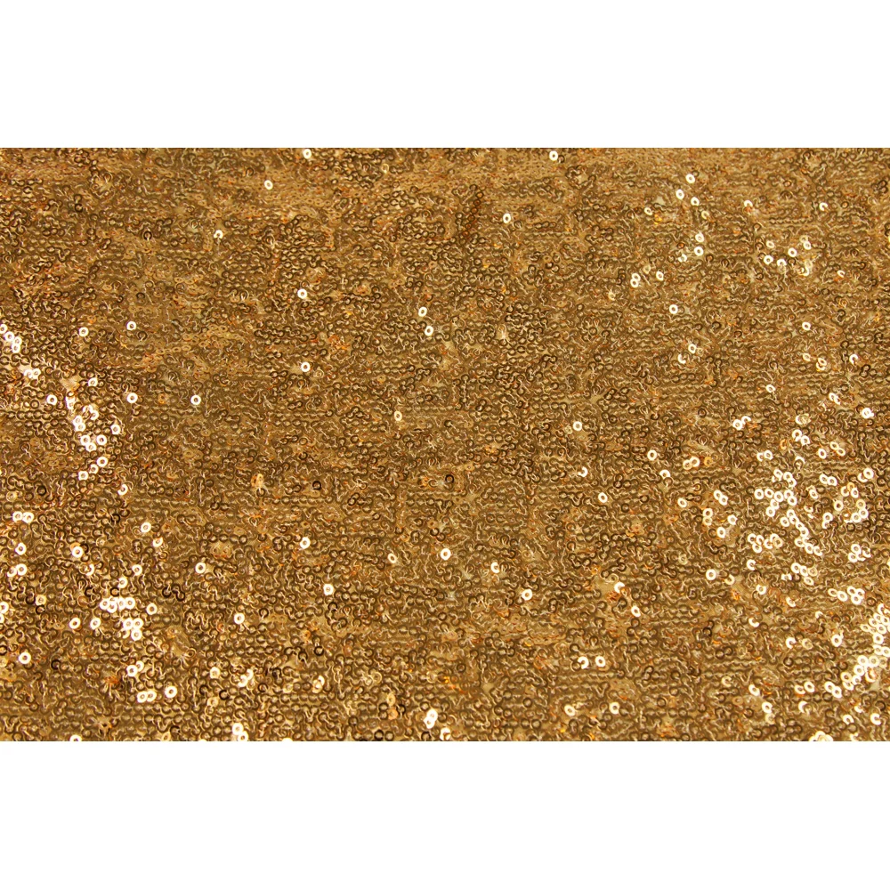 Glitz Sequin 12ft H x 112" W Drape/Backdrop panel - Gold - Image 3