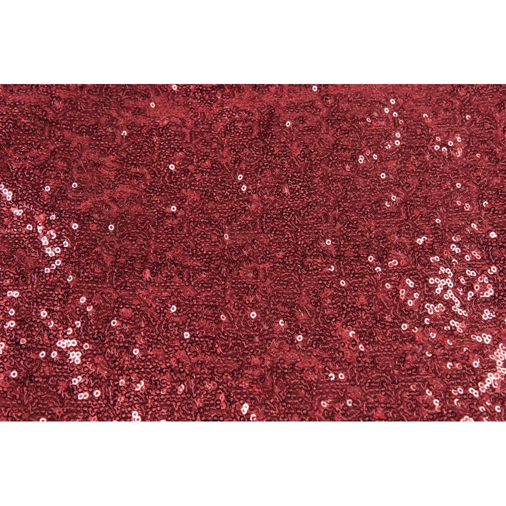 Glitz Sequin 12ft H x 52" W Drape/Backdrop panel - Burgundy - Image 3