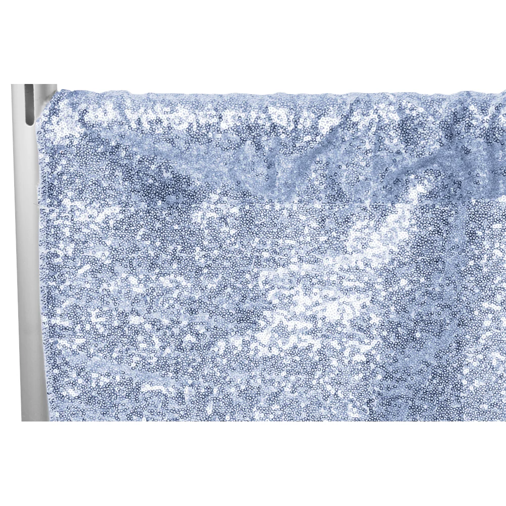 Glitz Sequin 12ft H x 52" W Drape/Backdrop panel - Dusty Blue