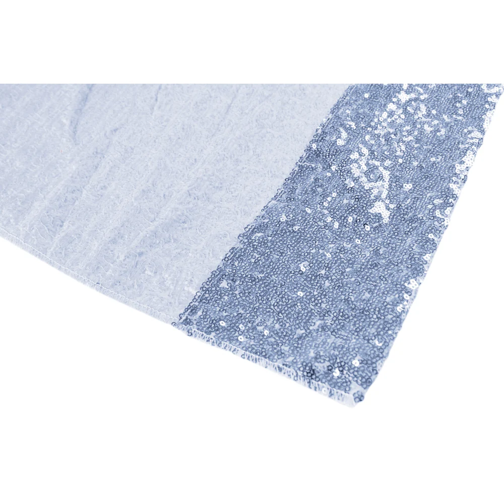Glitz Sequin 12ft H x 52" W Drape/Backdrop panel - Dusty Blue - Image 2