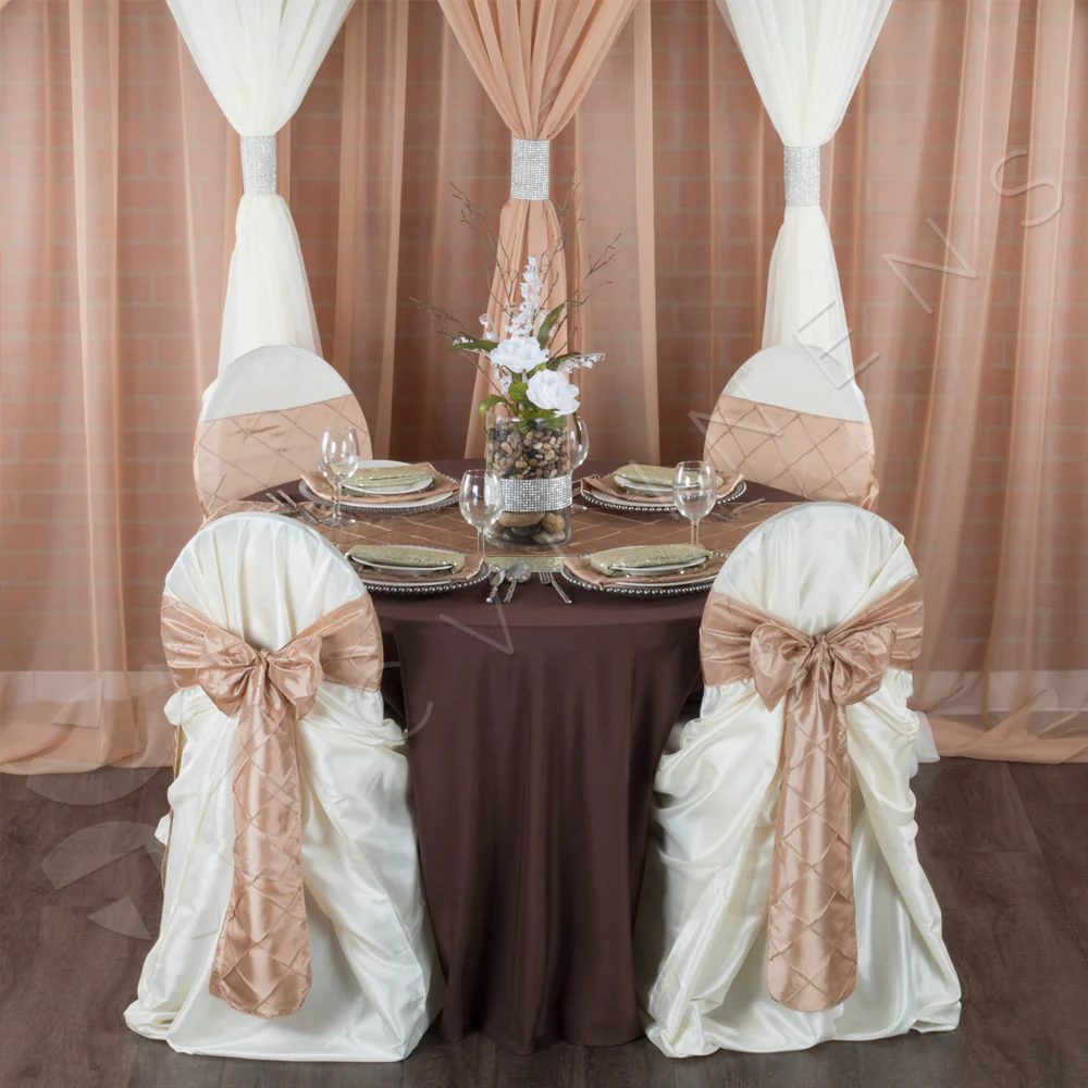 Glitz Sequin Napkin 20"x20" - Champagne - Image 2