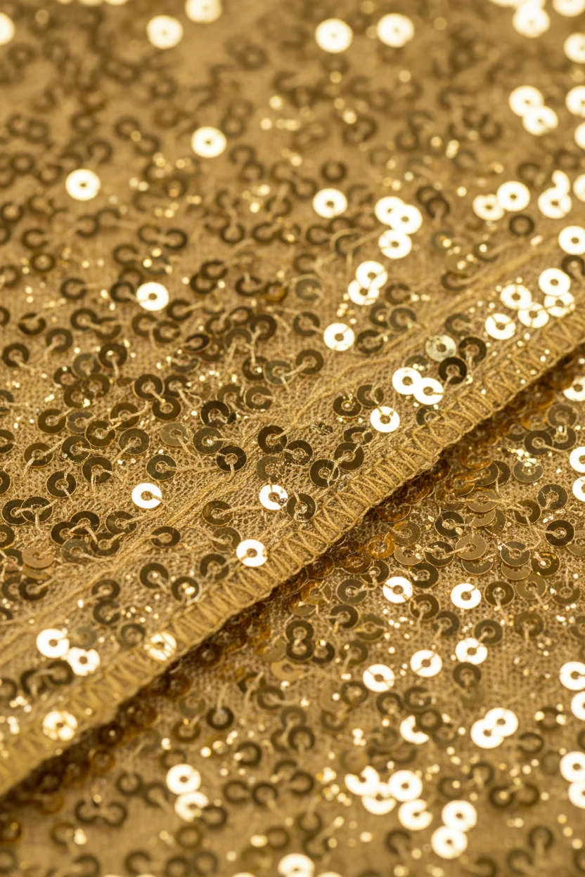 Glitz Sequin Napkin 20"x20" - Gold - Image 5