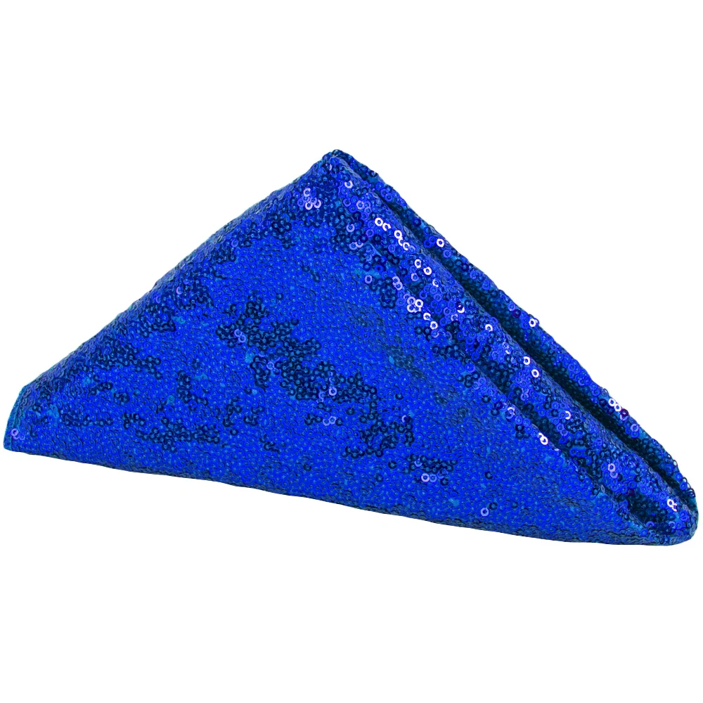 Glitz Sequin Napkin 20"x20" - Royal Blue - Image 2