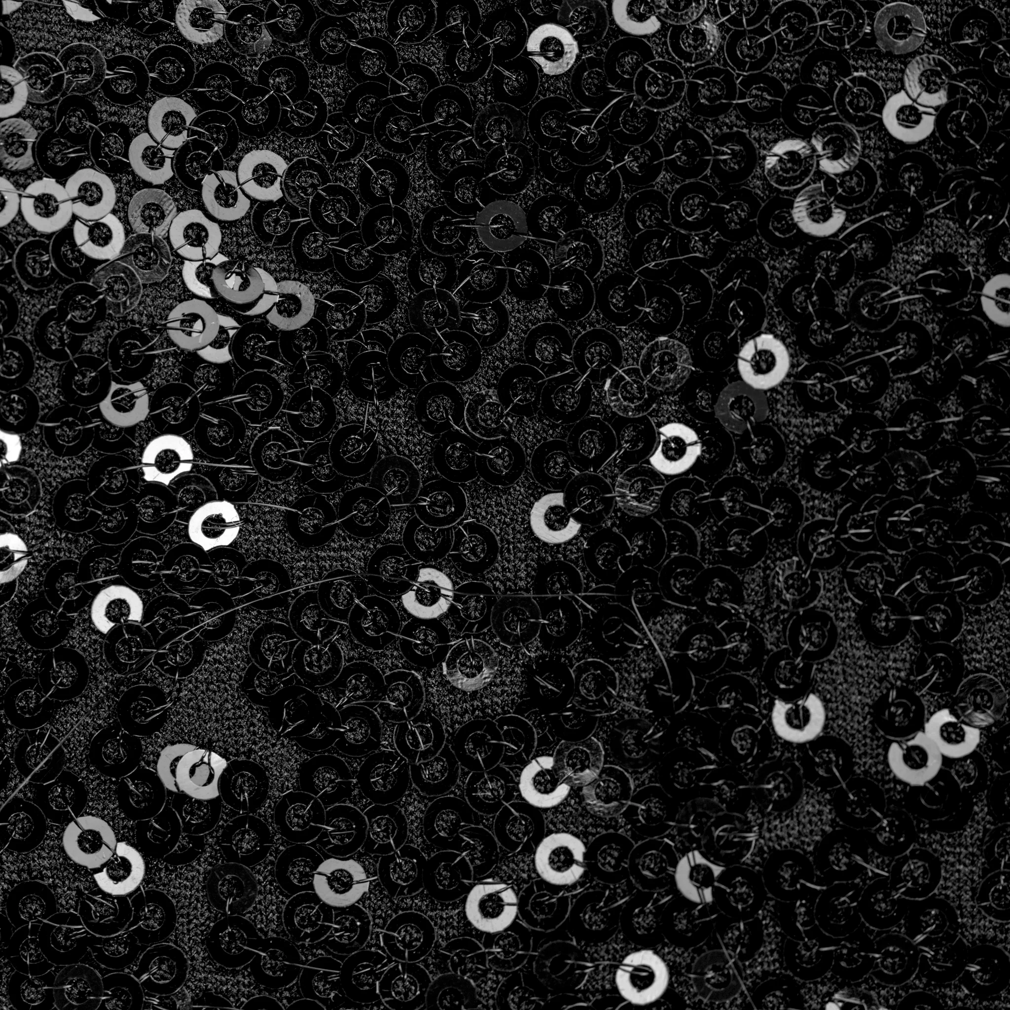 Glitz Sequin Spandex Chair Band - Black - Image 3