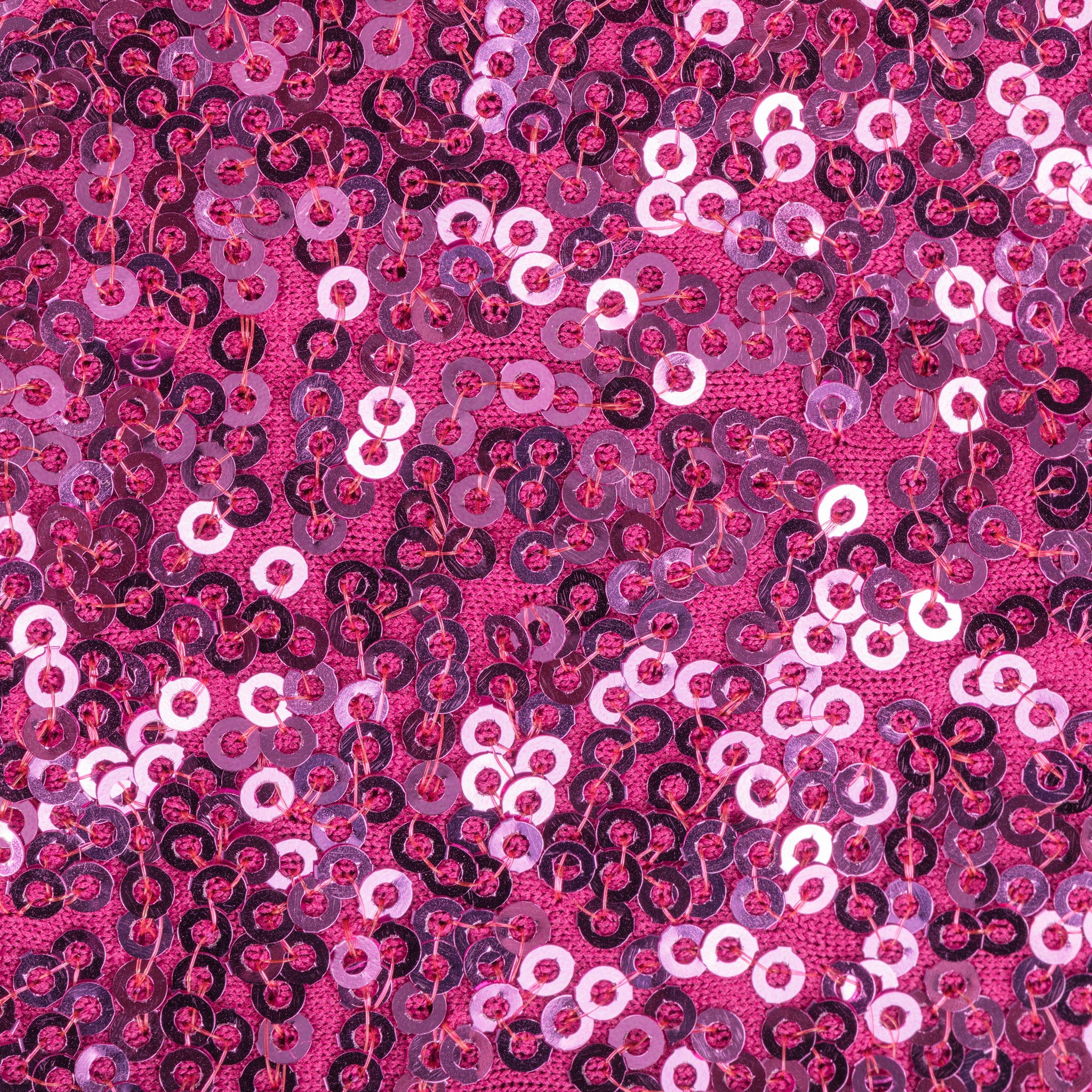 Glitz Sequin Spandex Chair Band - Fuchsia - Image 2