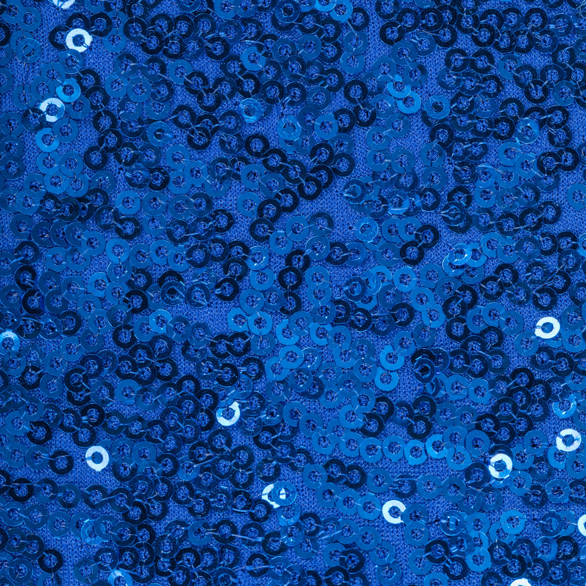 Glitz Sequin Spandex Cocktail Table Cover 30"-32" Round - Royal Blue - Image 3