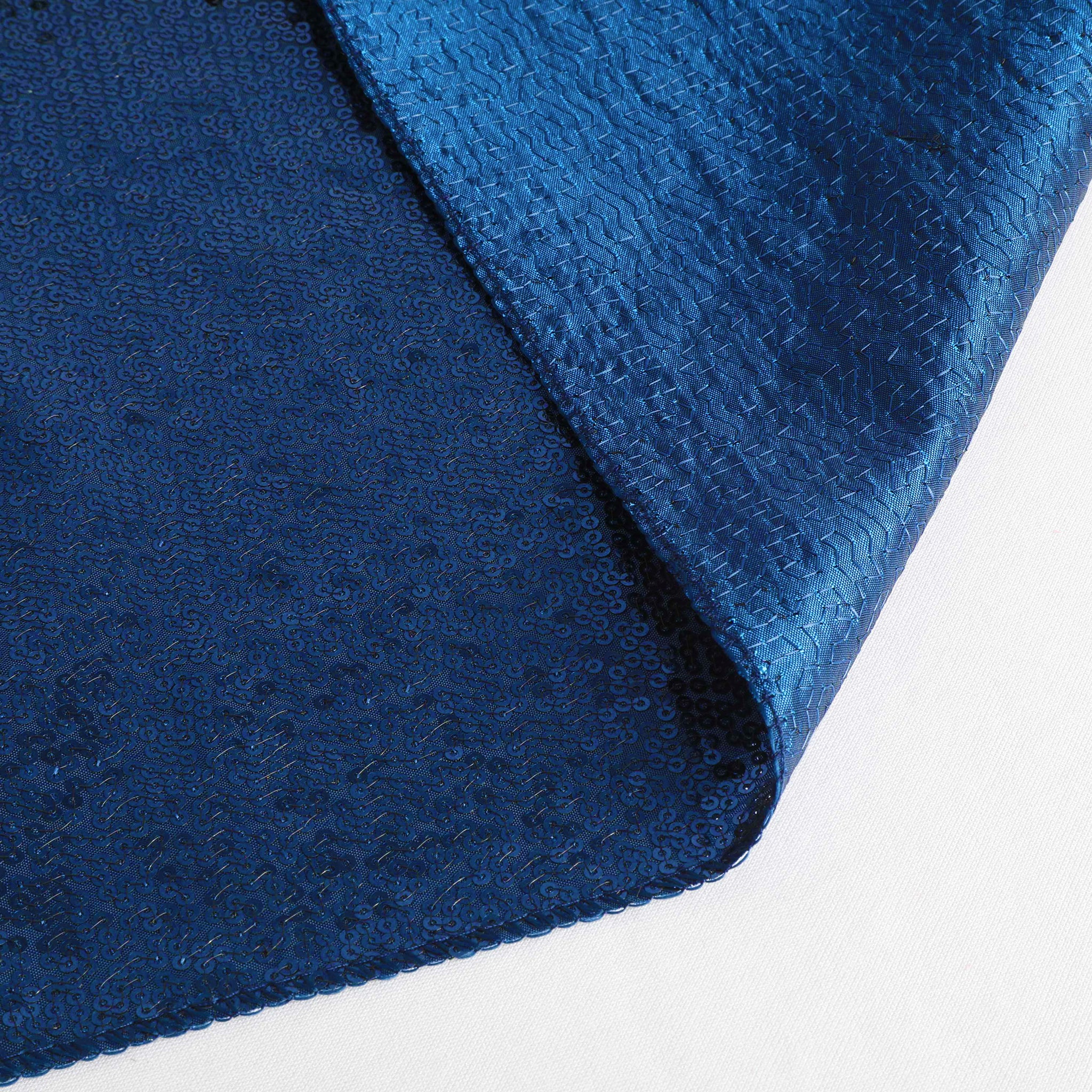 Glitz Sequin Table Runner - Navy Blue (New Tone) - Image 4