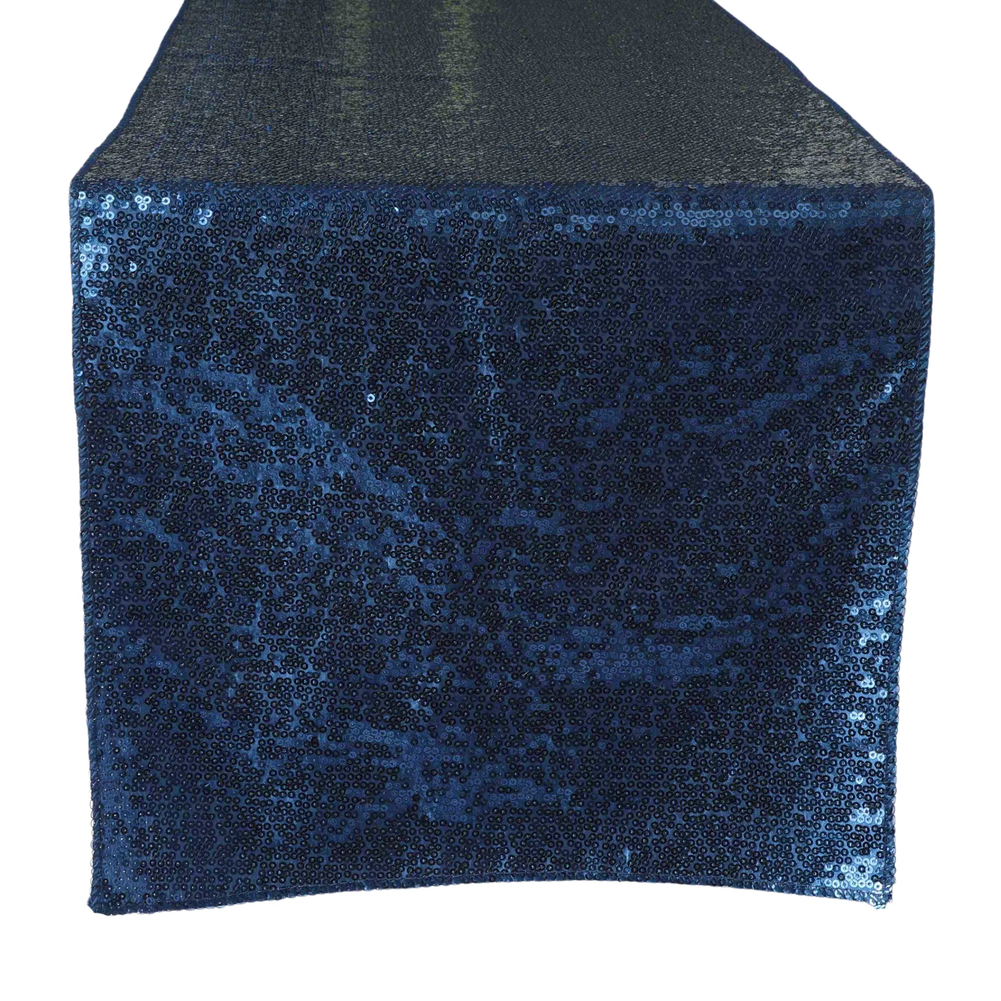 Glitz Sequin Table Runner - Navy Blue (New Tone) - Image 5