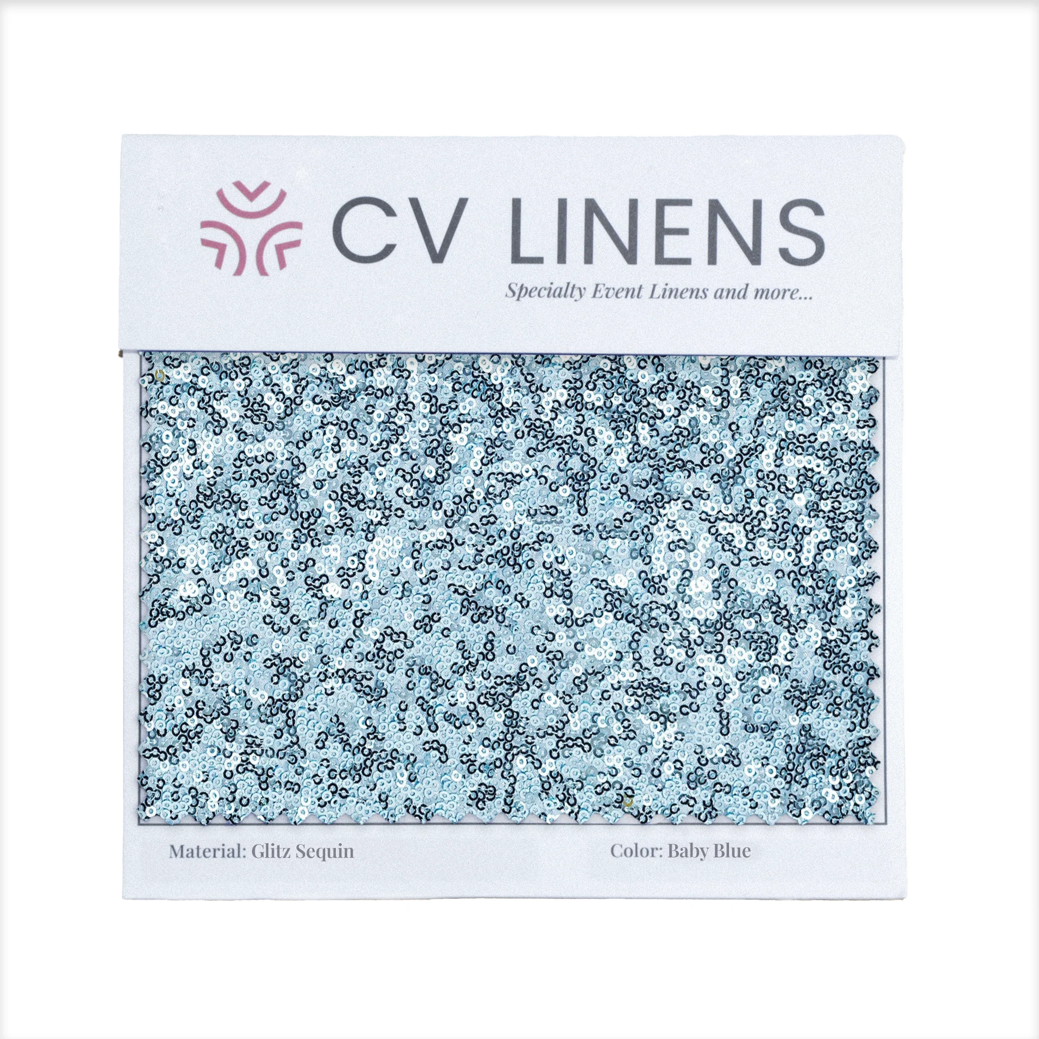 Glitz Swatch Card - Baby Blue