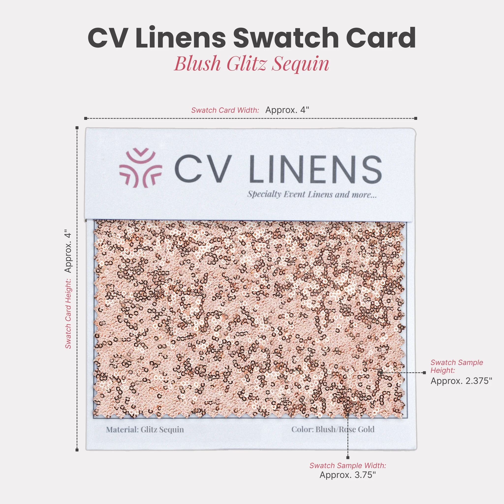 Glitz Swatch Card - Blush/Rose Gold - Image 2