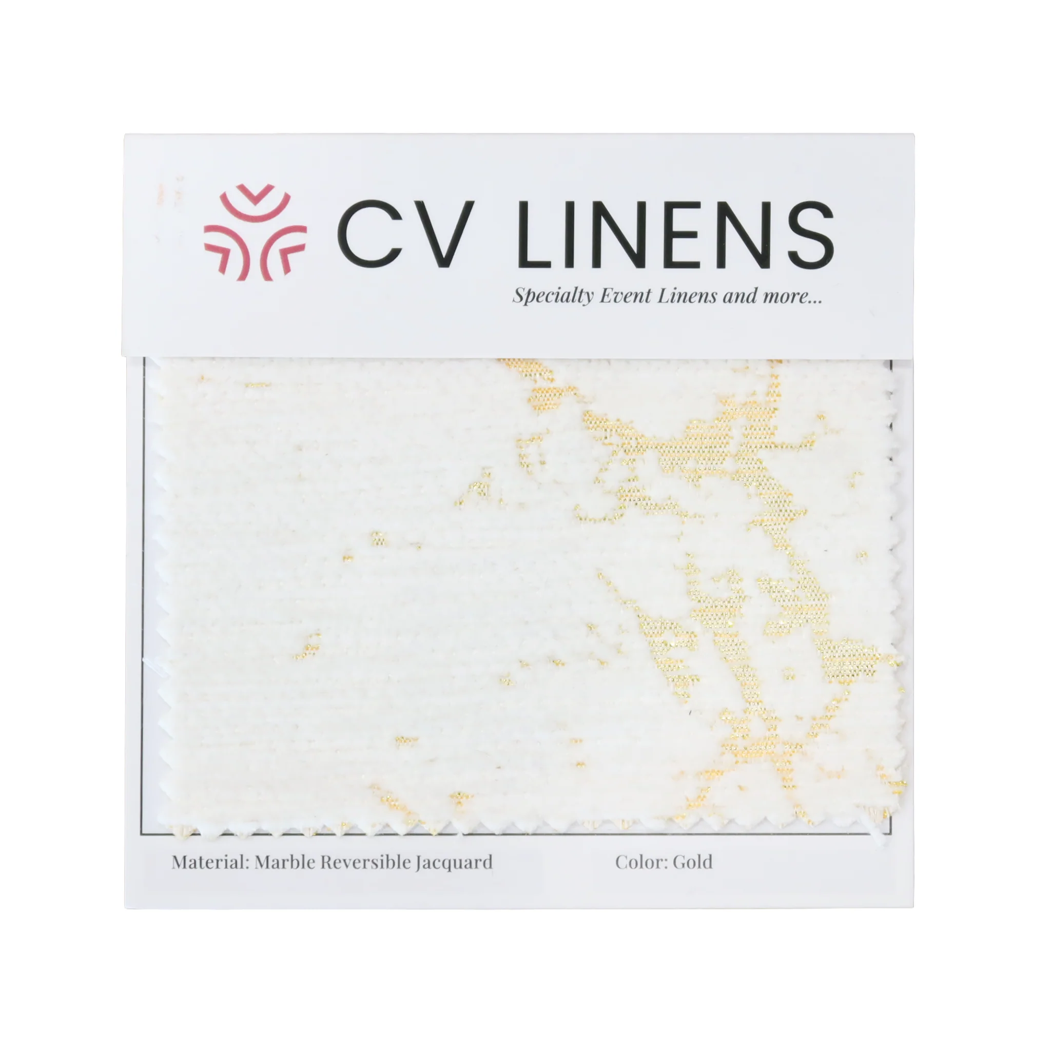Gold Marble Reversible Swatch Card