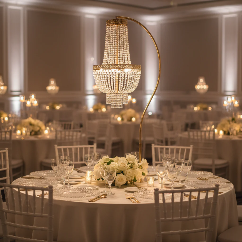 Hanging Chandelier with Stand - Image 2
